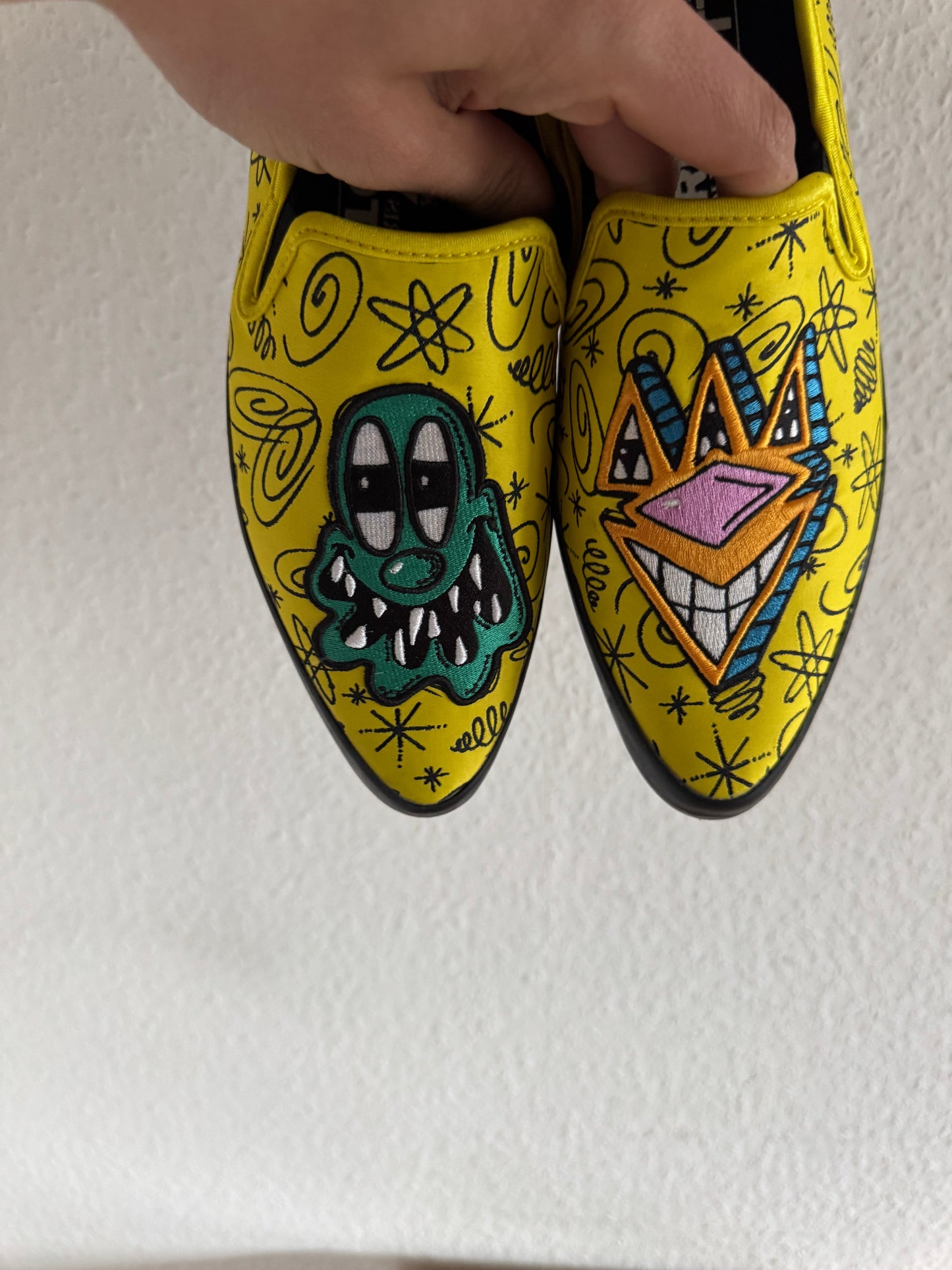Adidas x Jeremy Scott Art Print Yellow Slip-On