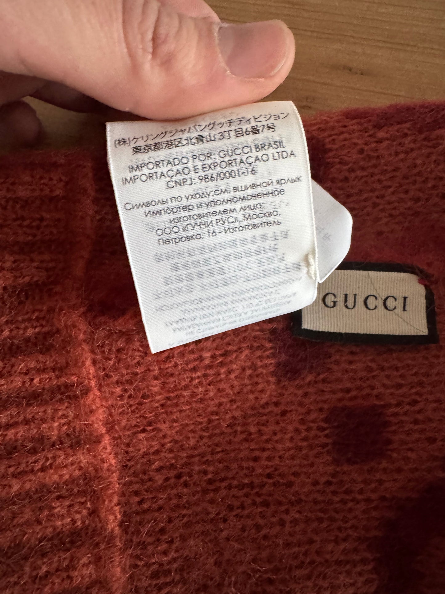 Gucci Red Mohair Beanie
