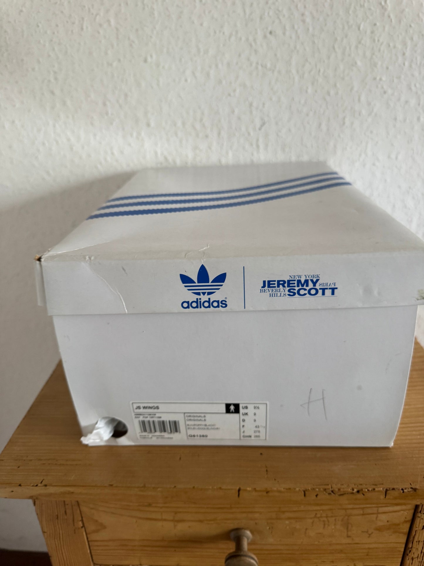 Adidas × Jeremy Scott Winged Rainbow Fleece High Top Sneakers