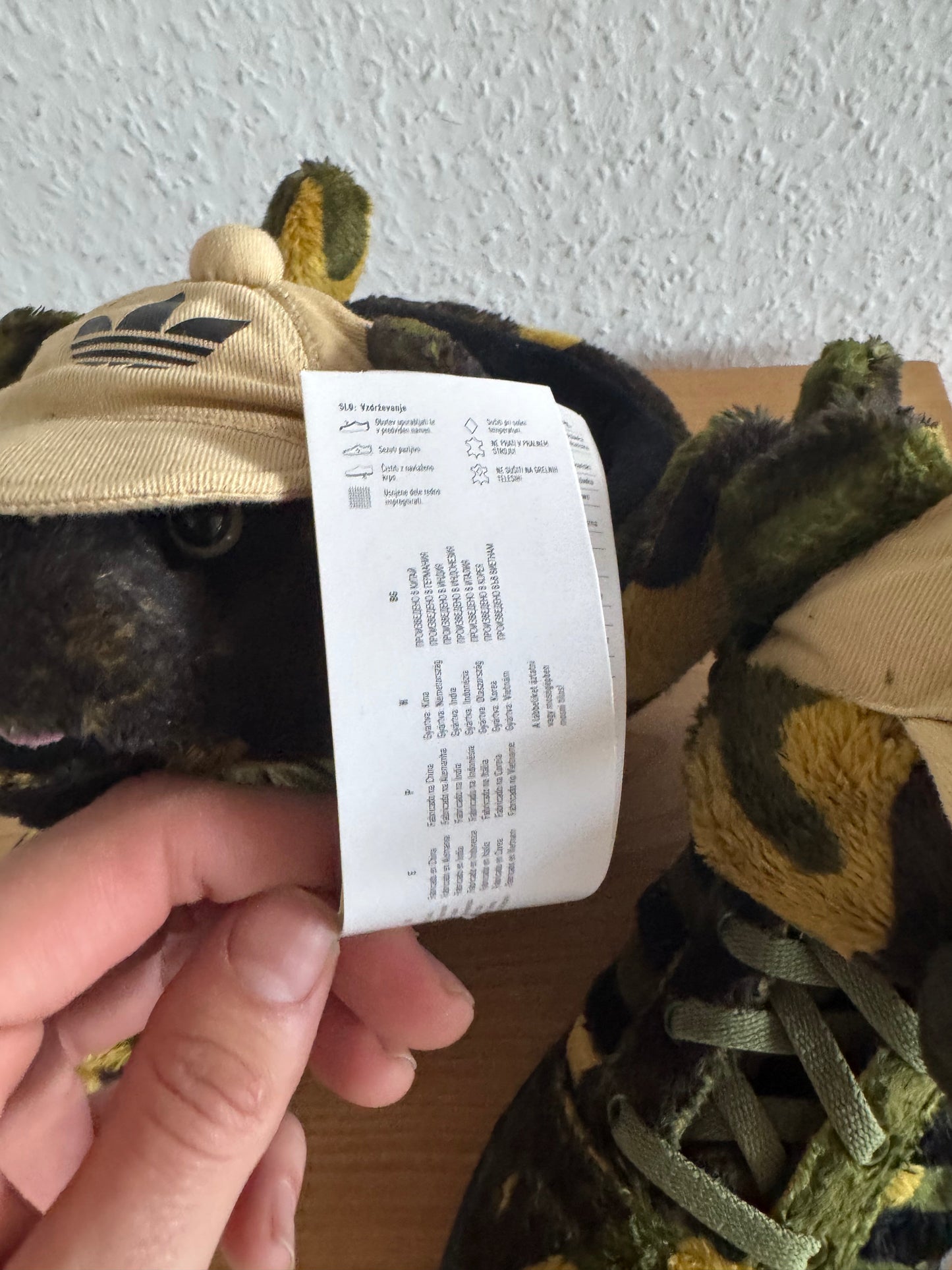 Adidas × Jeremy Scott JS Camo Teddy Bear Sneakers