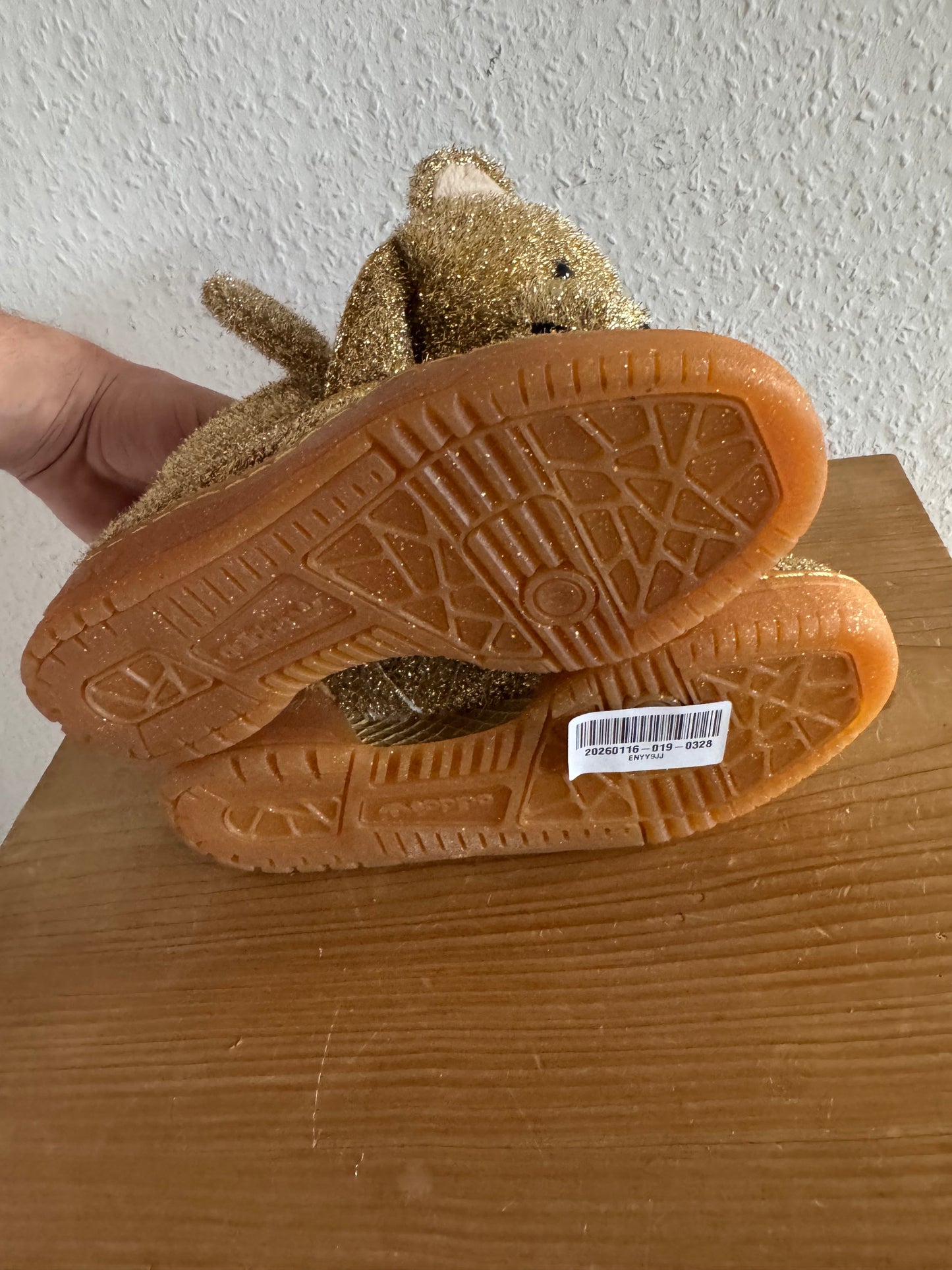 Adidas × Jeremy Scott Gold Teddy Bear Sneakers