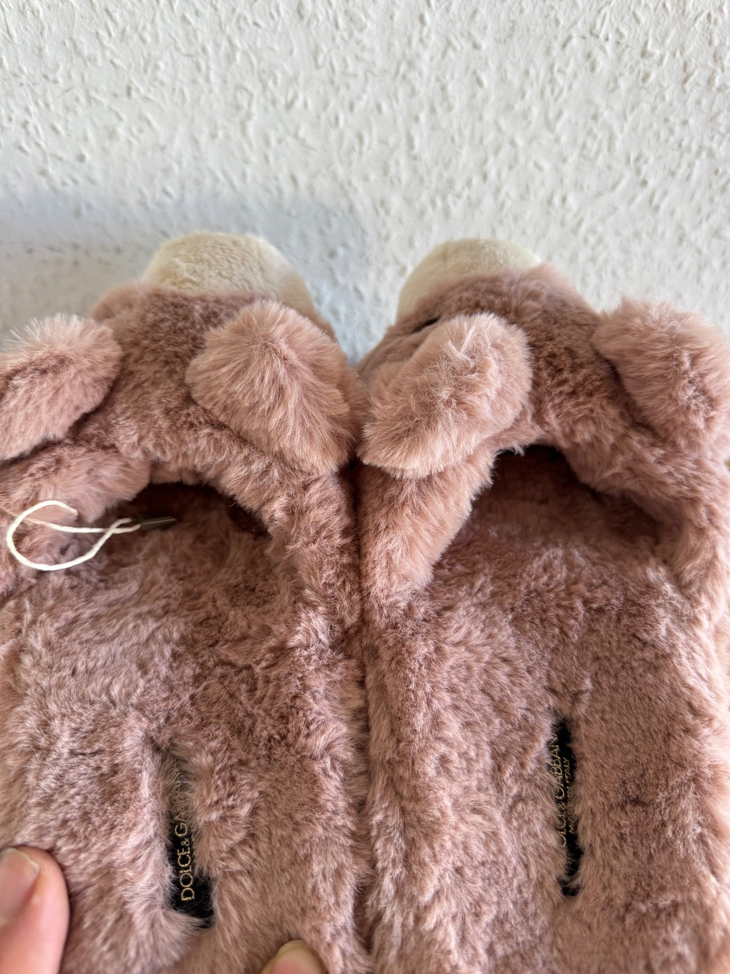 Dolce & Gabbana FW17 Teddy Bear Plush Slippers