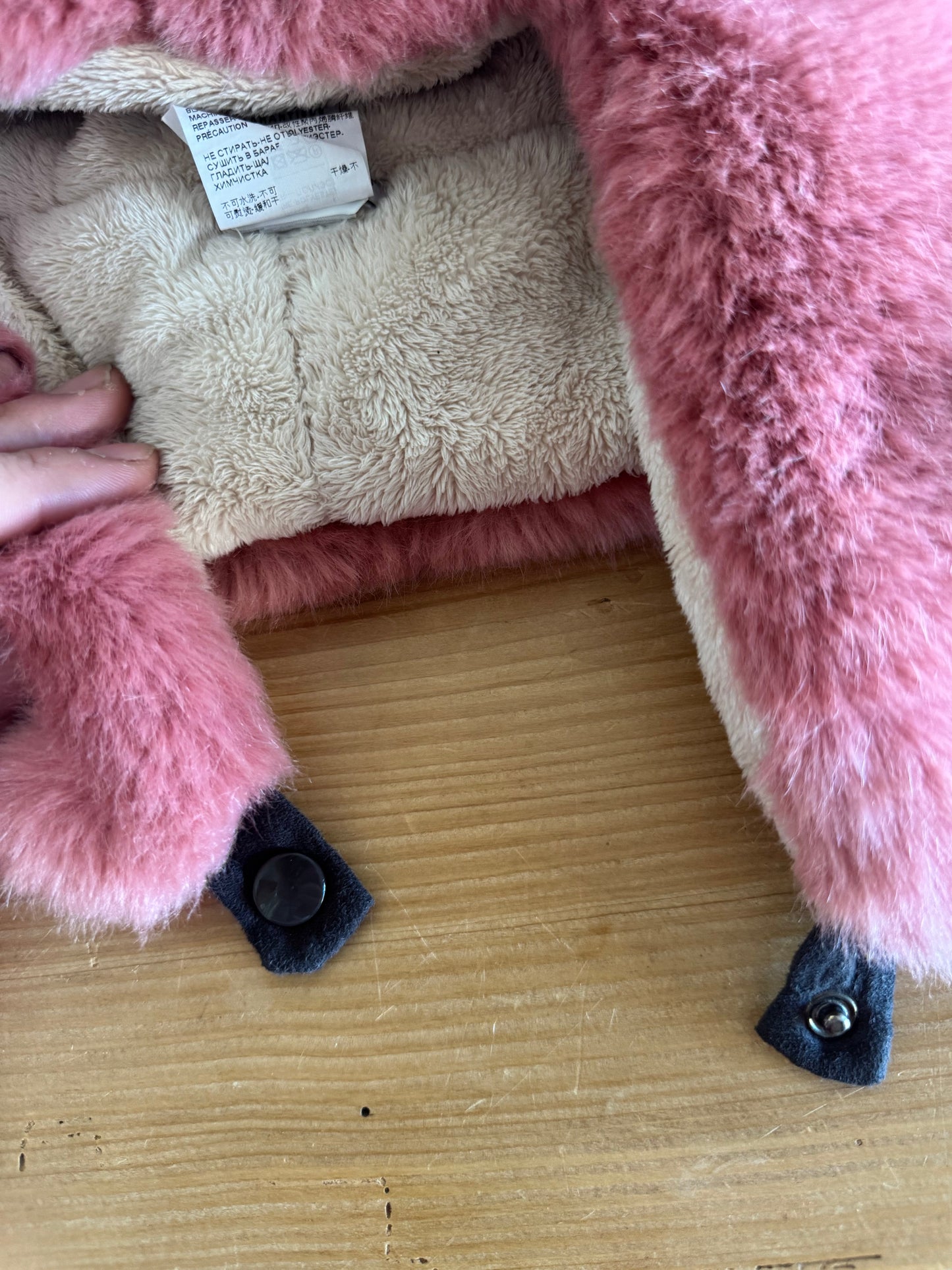 Dolce & Gabbana FW17 Pink Plush Bear Head Hat