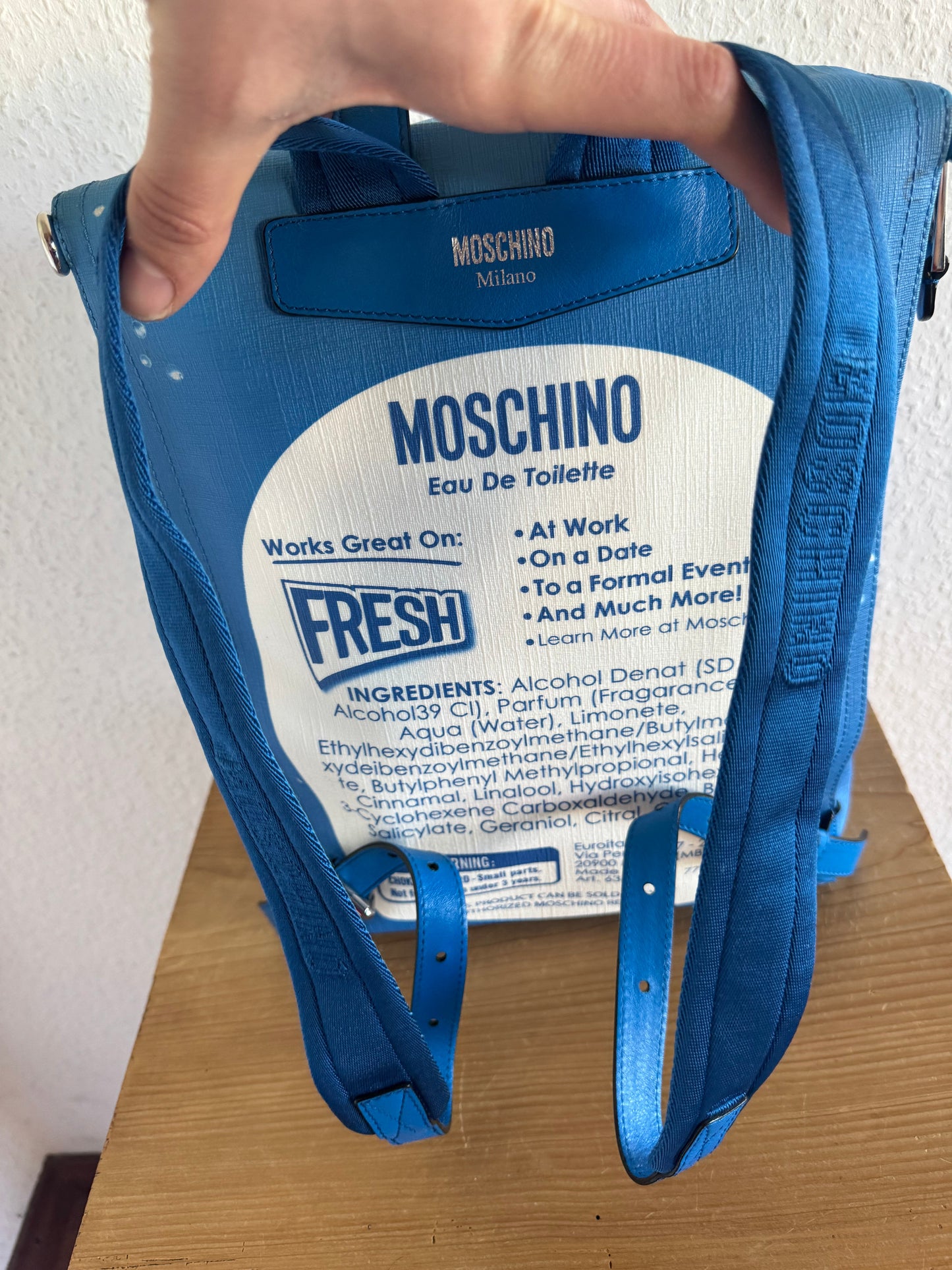 Moschino Fresh Couture Bottle Backpack