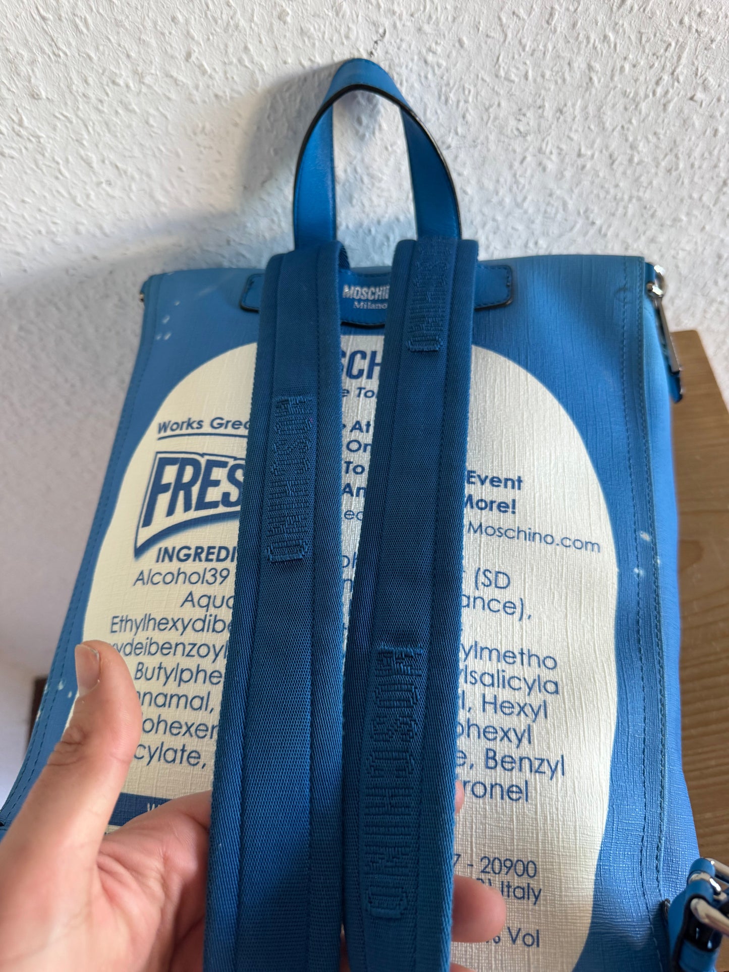 Moschino Fresh Couture Bottle Backpack