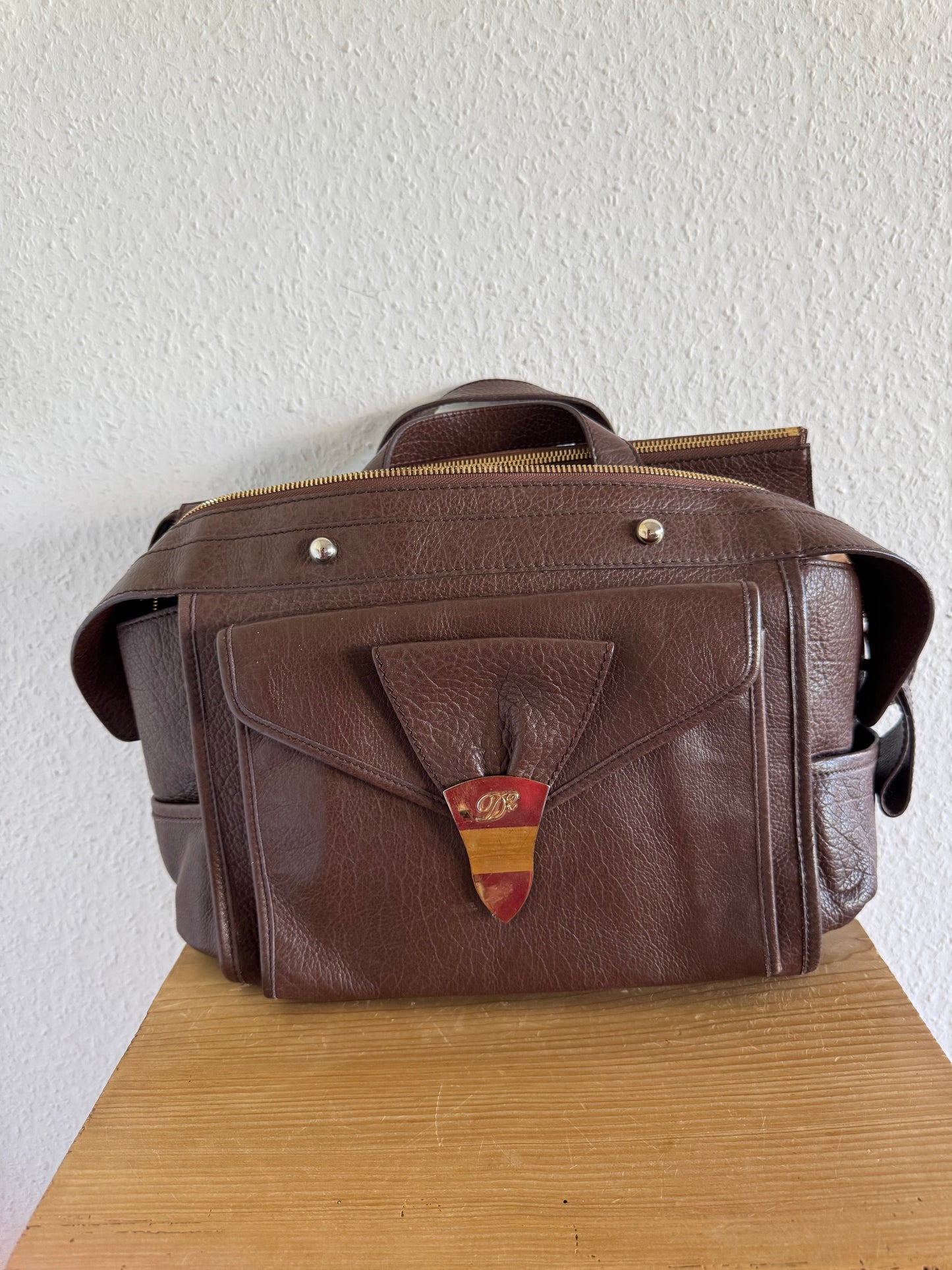 Dsquared2 FW11 Leather Multi Pocket Bag Large