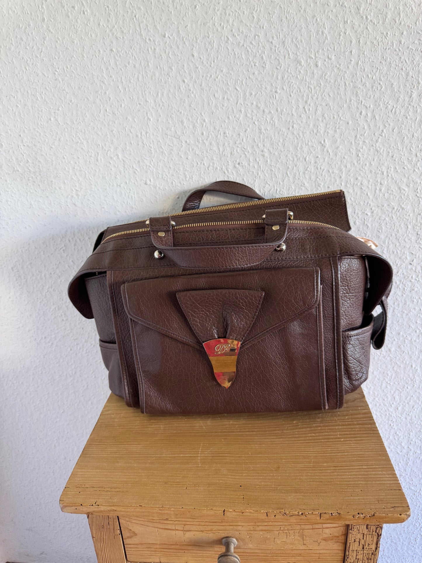 Dsquared2 FW11 Leather Multi Pocket Bag Large
