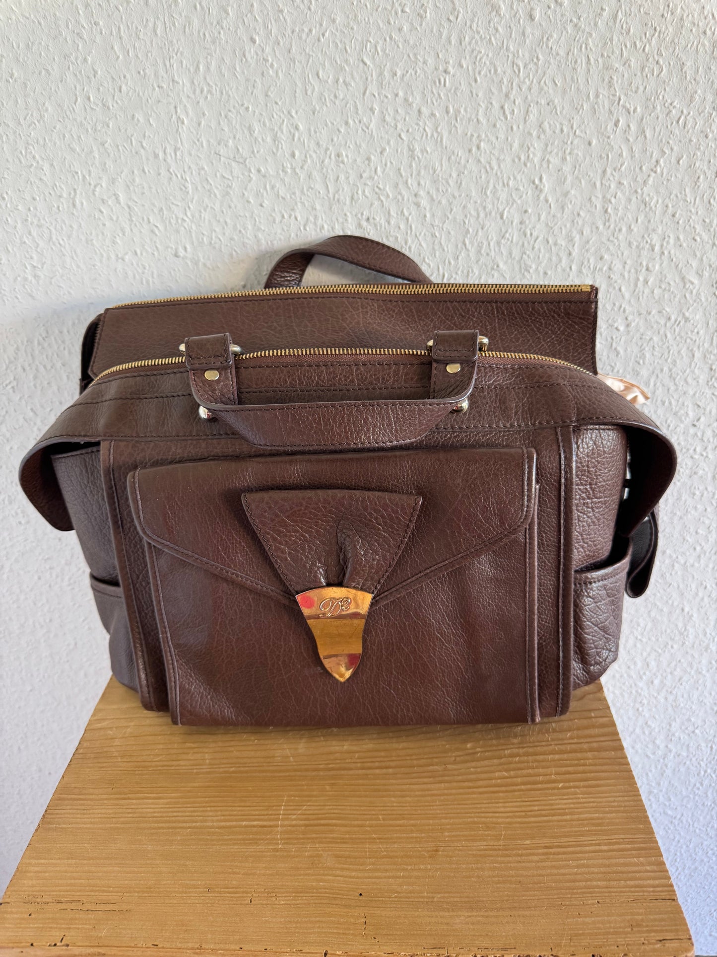 Dsquared2 FW11 Leather Multi Pocket Bag Large
