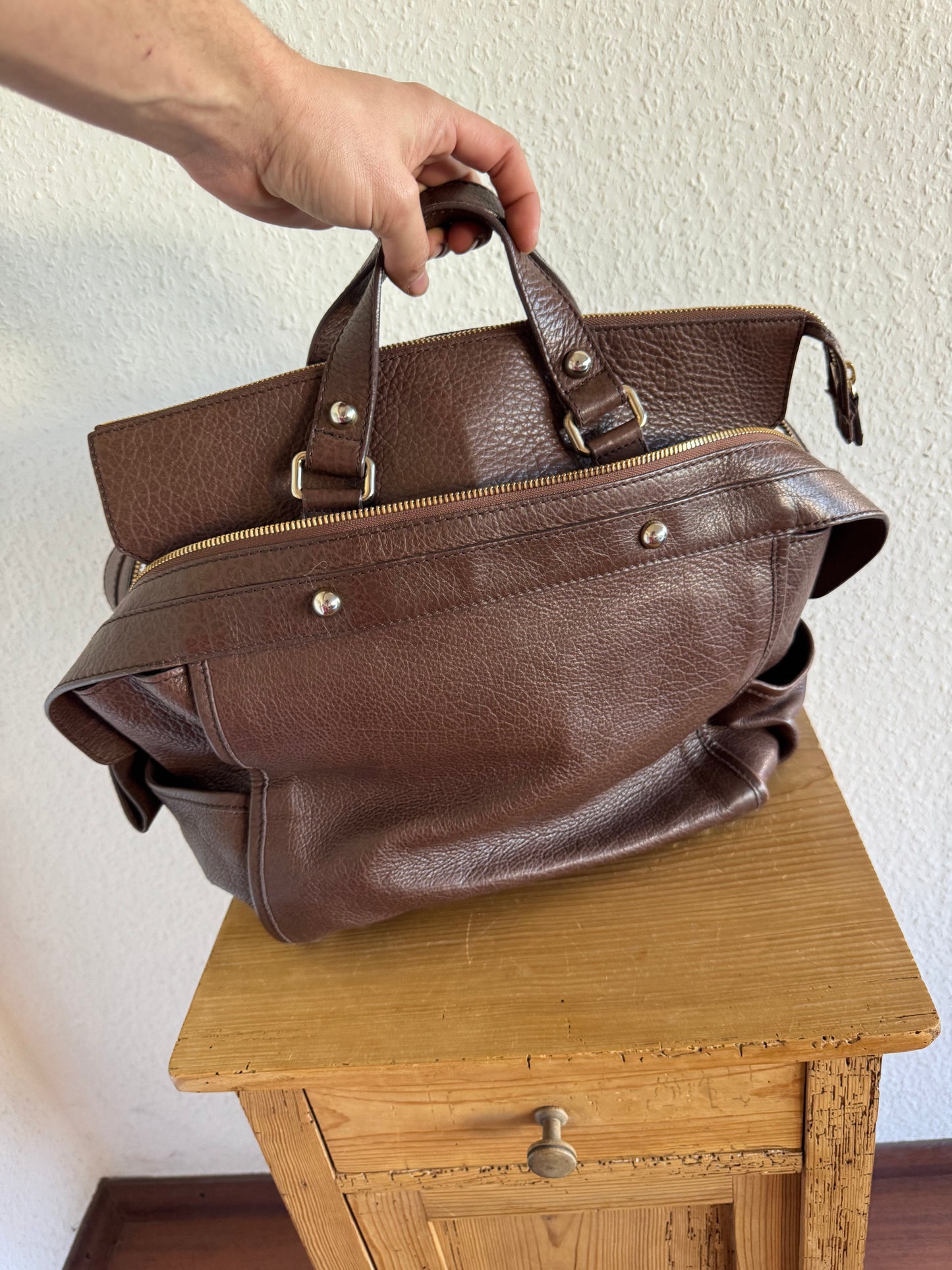 Dsquared2 FW11 Leather Multi Pocket Bag Large