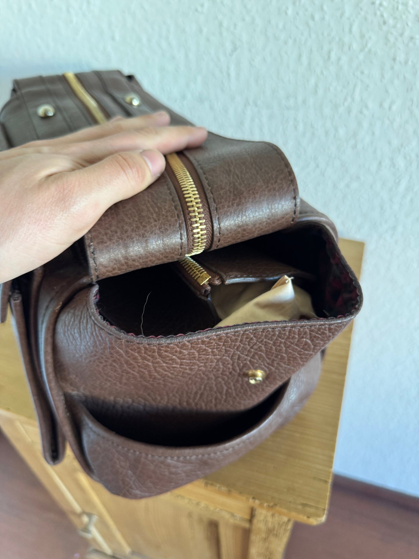 Dsquared2 FW11 Leather Multi Pocket Bag Large