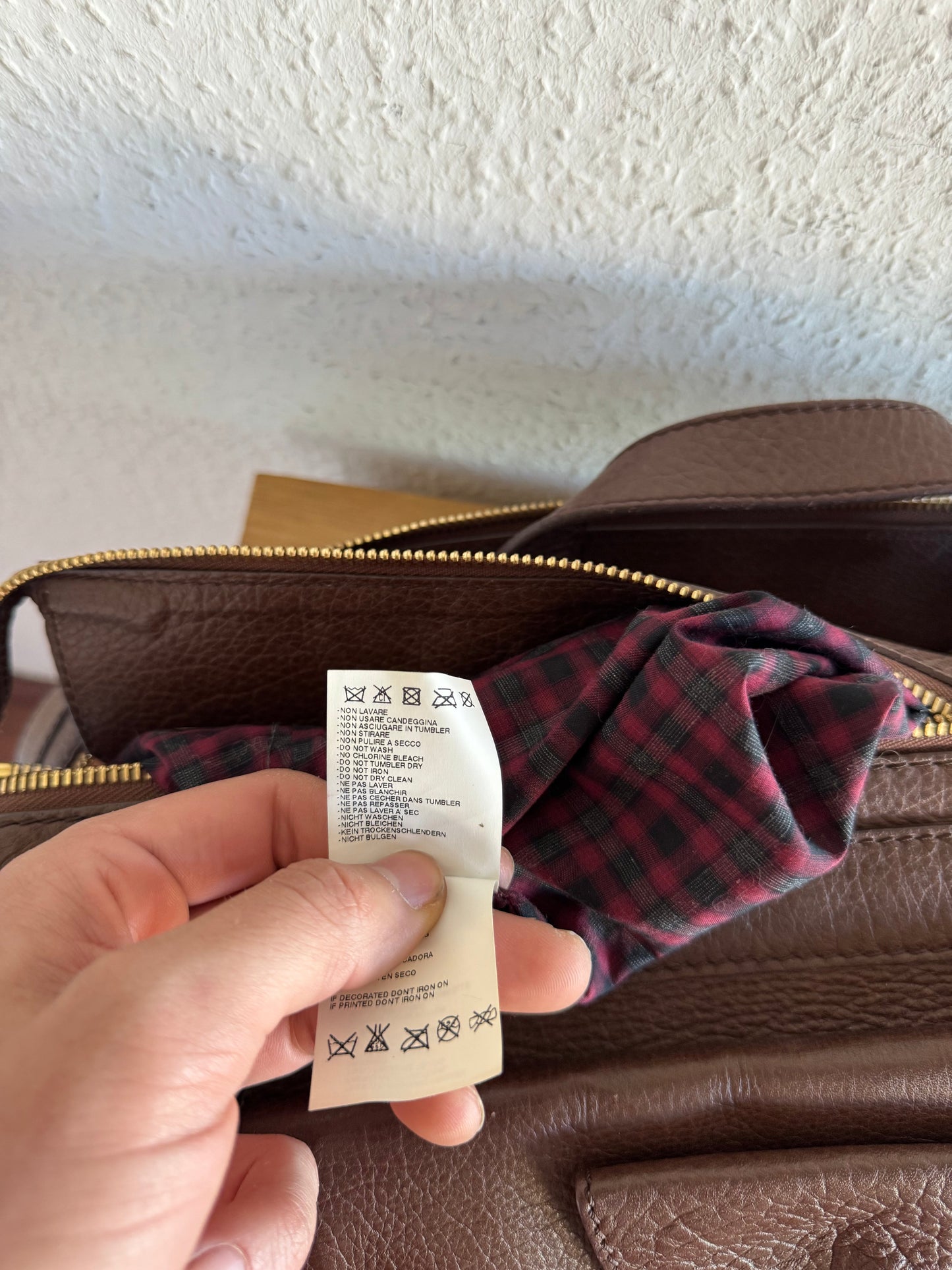 Dsquared2 FW11 Leather Multi Pocket Bag Large