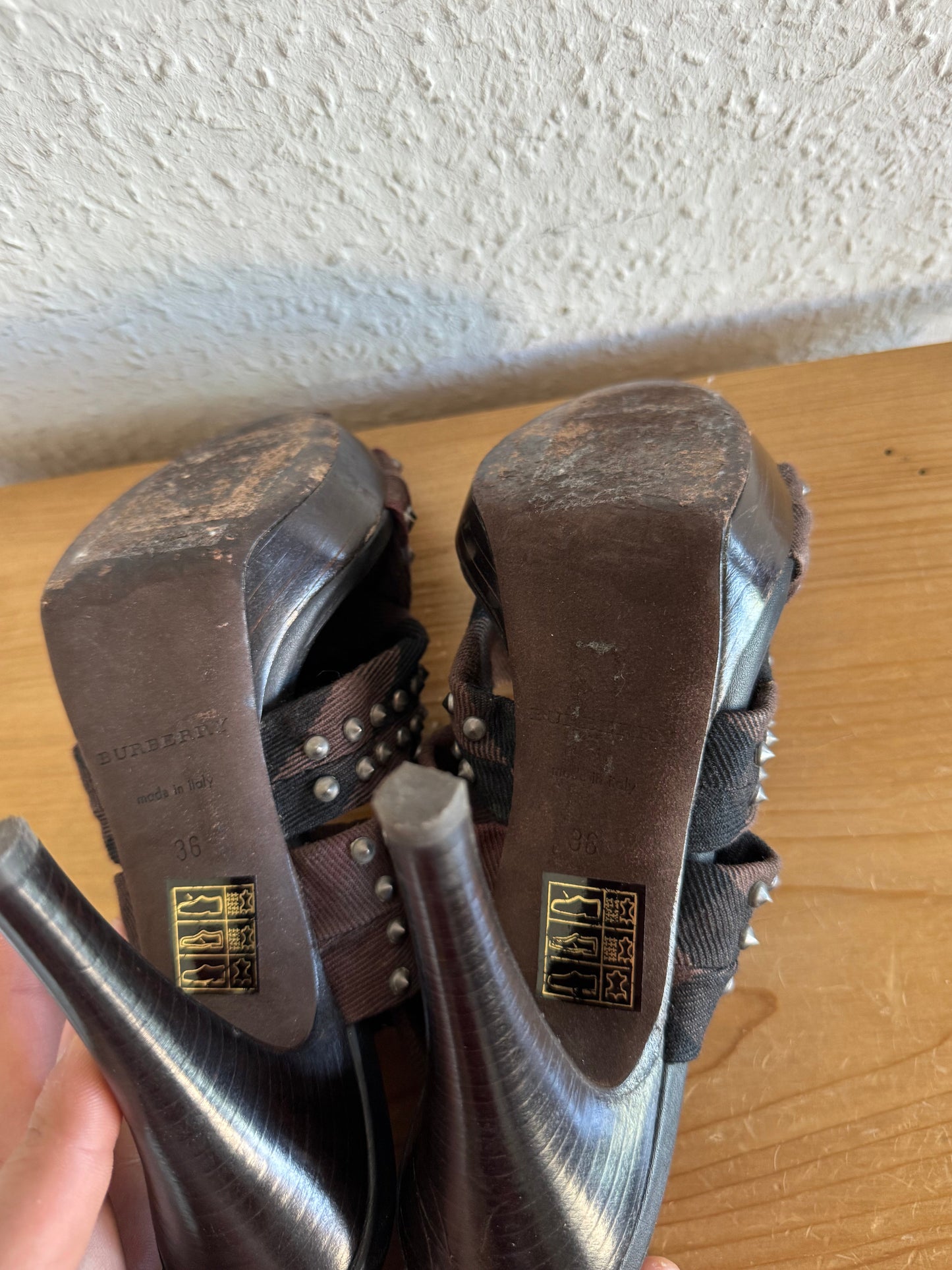 Burberry Prorsum Studded Strap Heels