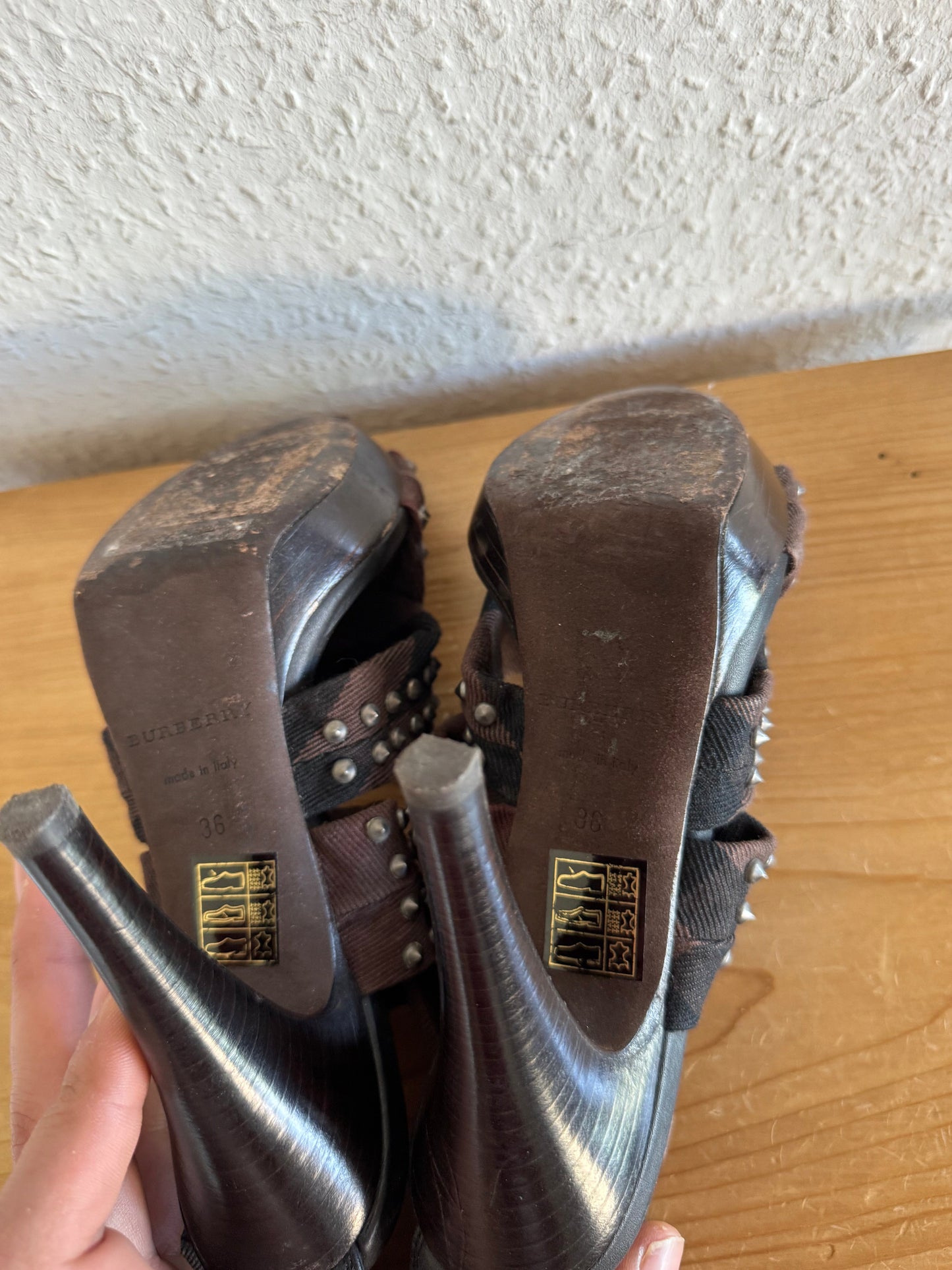 Burberry Prorsum Studded Strap Heels