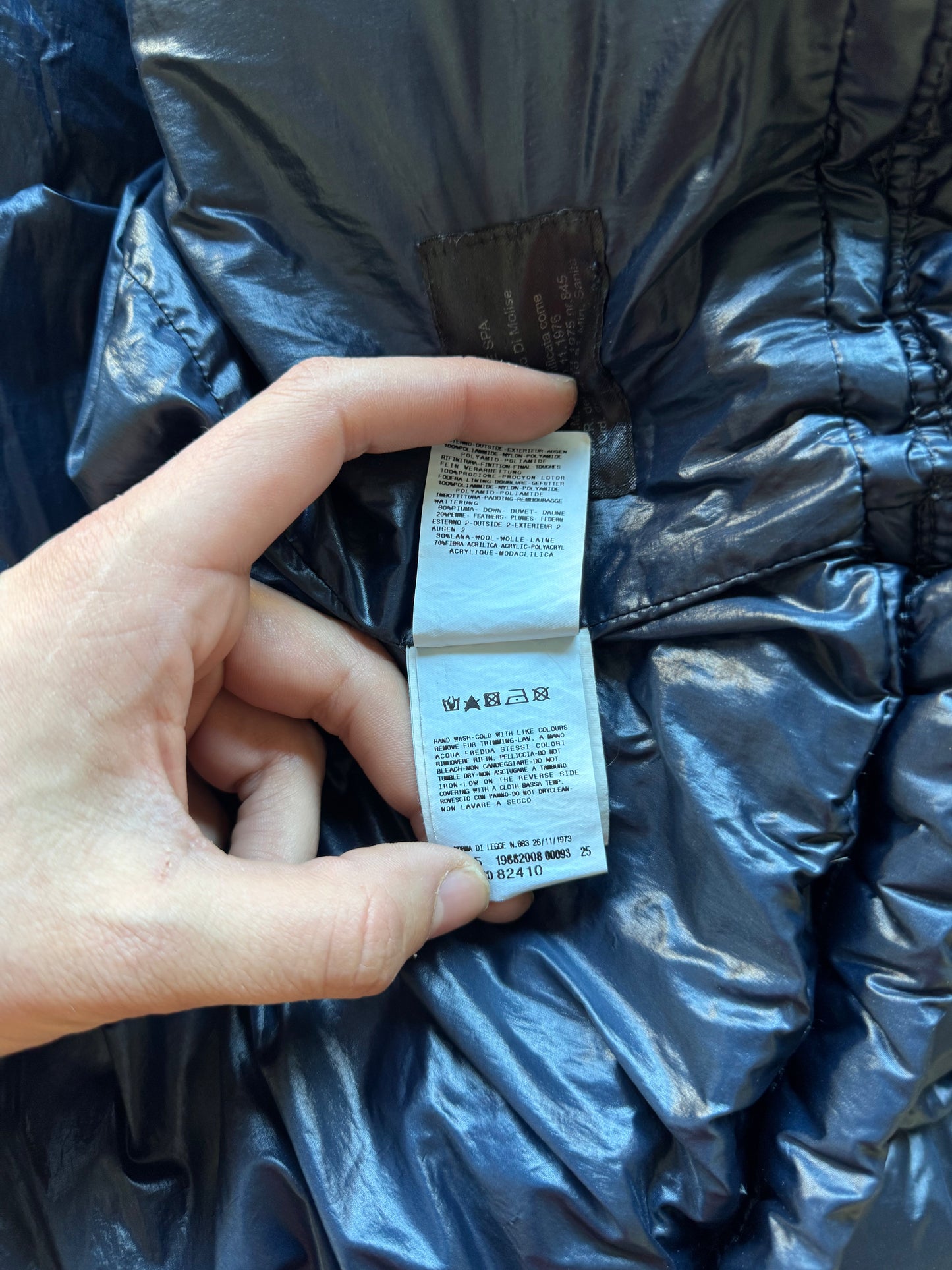 Just Cavalli Glossy Down Fur Trim Puffer Coat