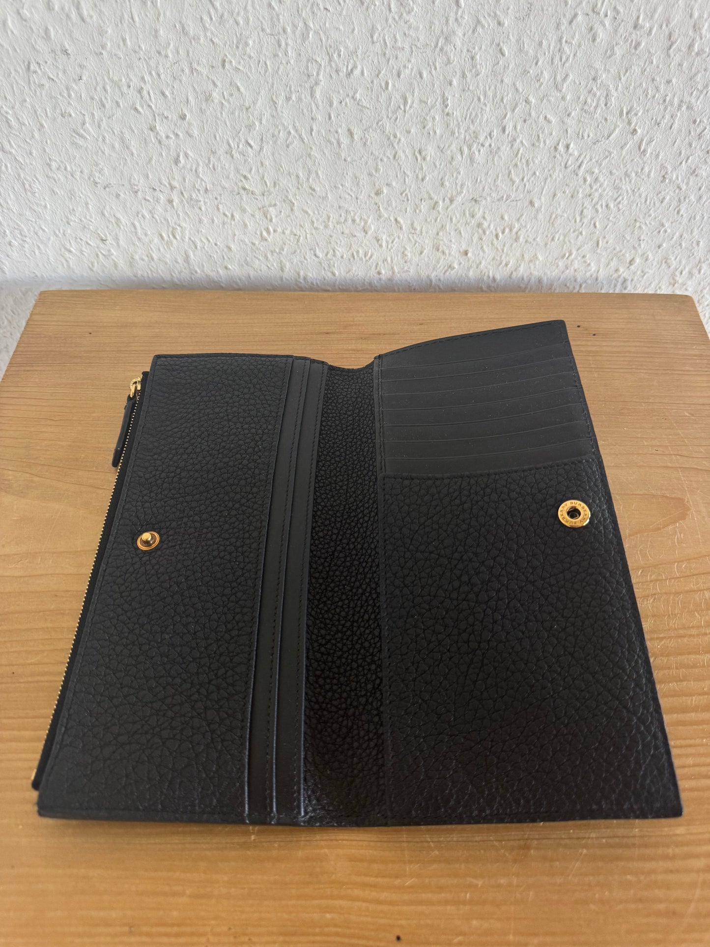 Burberry Prorsum Perforated Graphic Leather Wallet