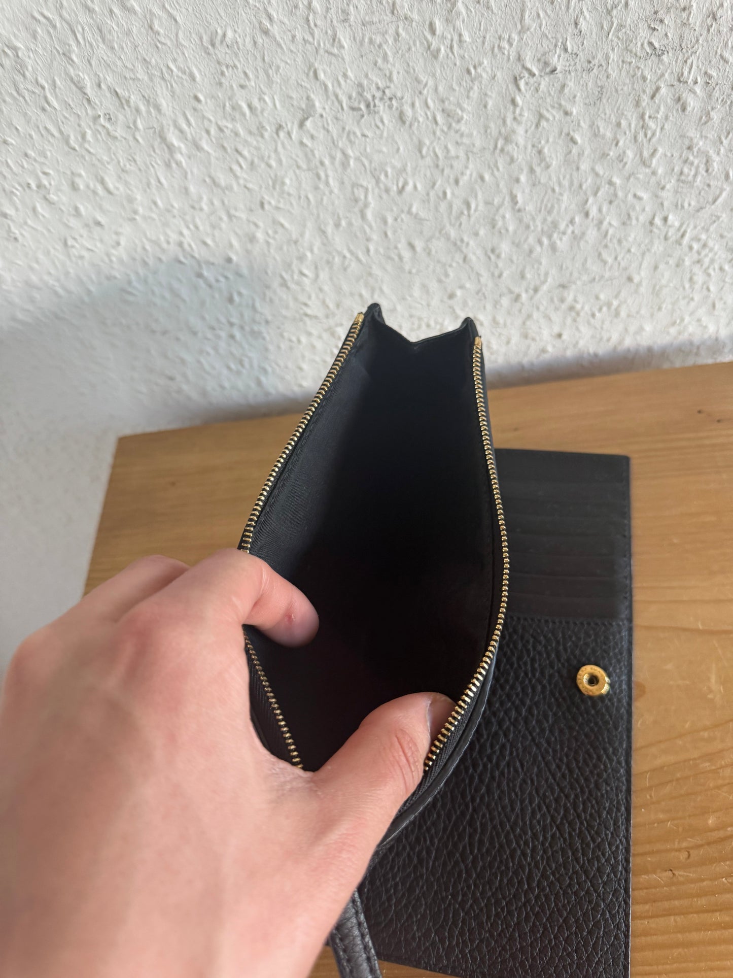 Burberry Prorsum Perforated Graphic Leather Wallet
