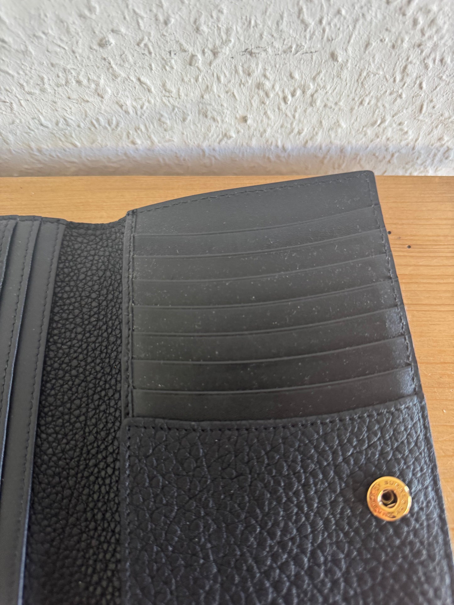 Burberry Prorsum Perforated Graphic Leather Wallet