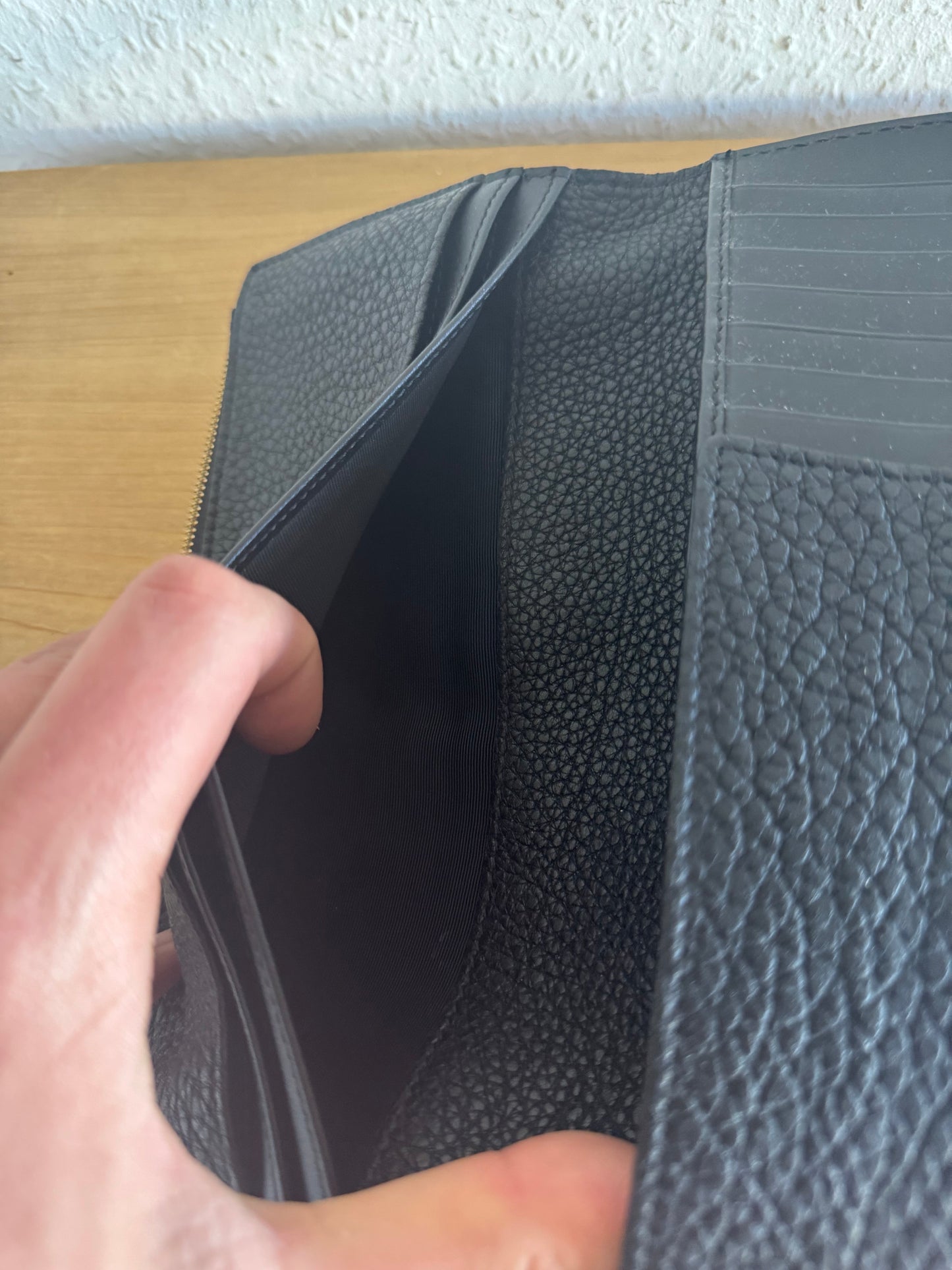 Burberry Prorsum Perforated Graphic Leather Wallet
