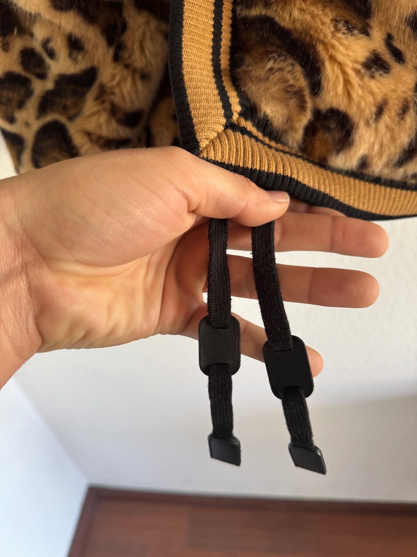Dolce & Gabbana FW17 Leopard Faux Fur Hooded Vest