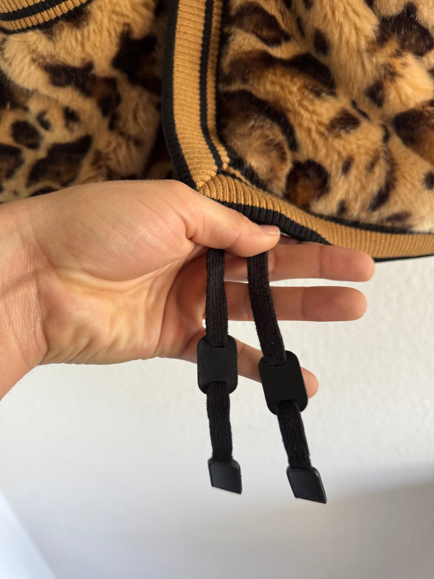 Dolce & Gabbana FW17 Leopard Faux Fur Hooded Vest