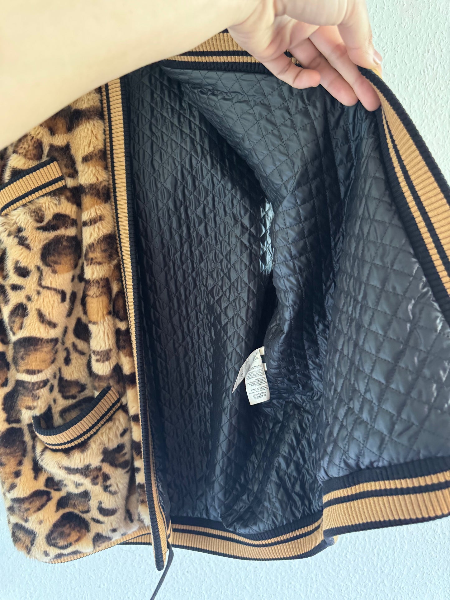 Dolce & Gabbana FW17 Leopard Faux Fur Hooded Vest