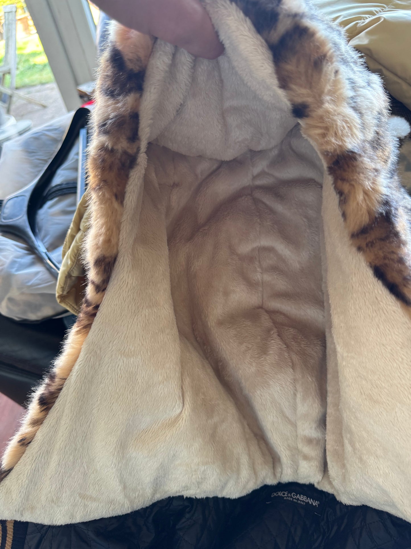 Dolce & Gabbana FW17 Leopard Faux Fur Hooded Vest