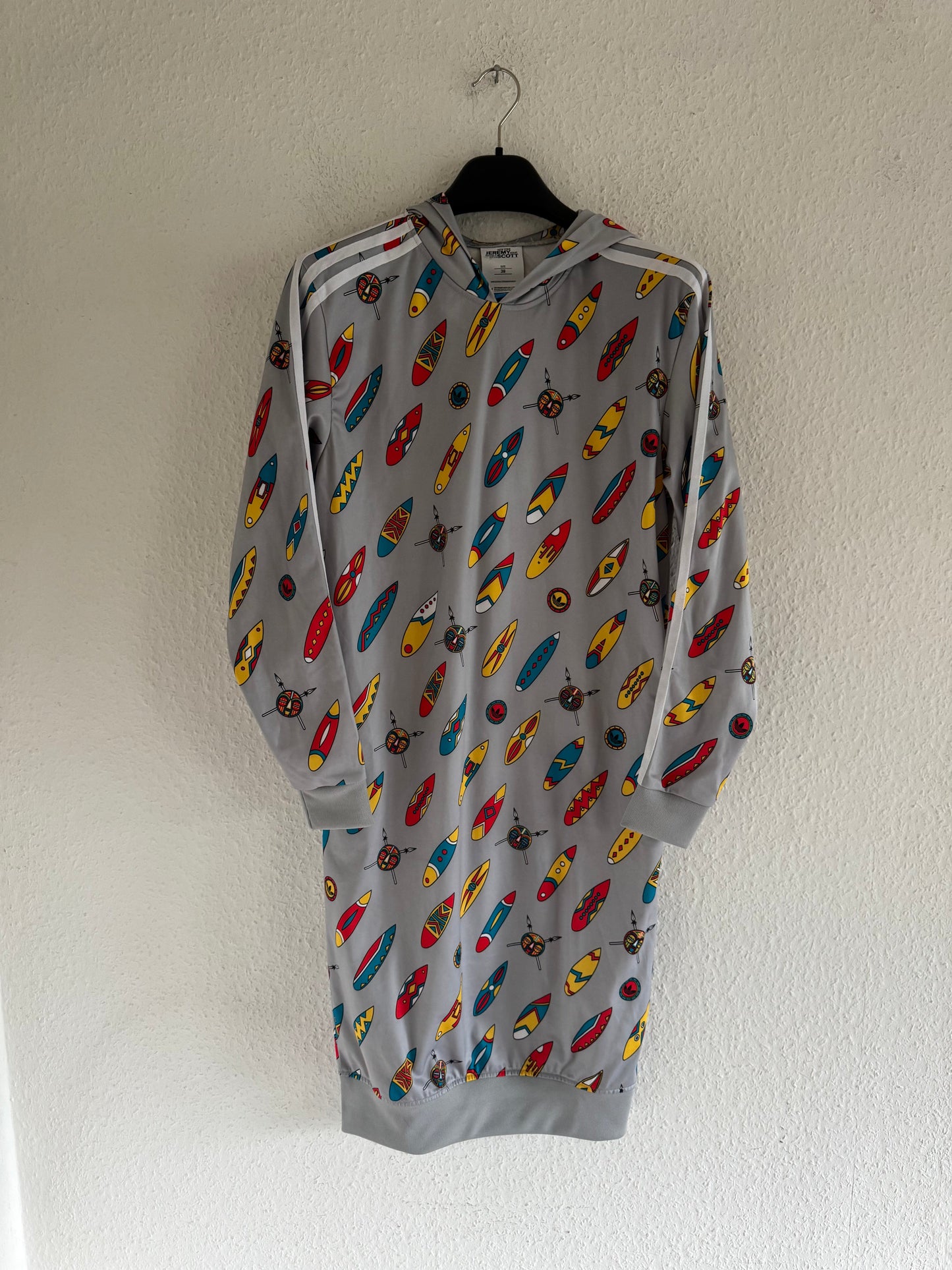 Adidas x Jeremy Scott Obyo Africa Print Hooded Dress