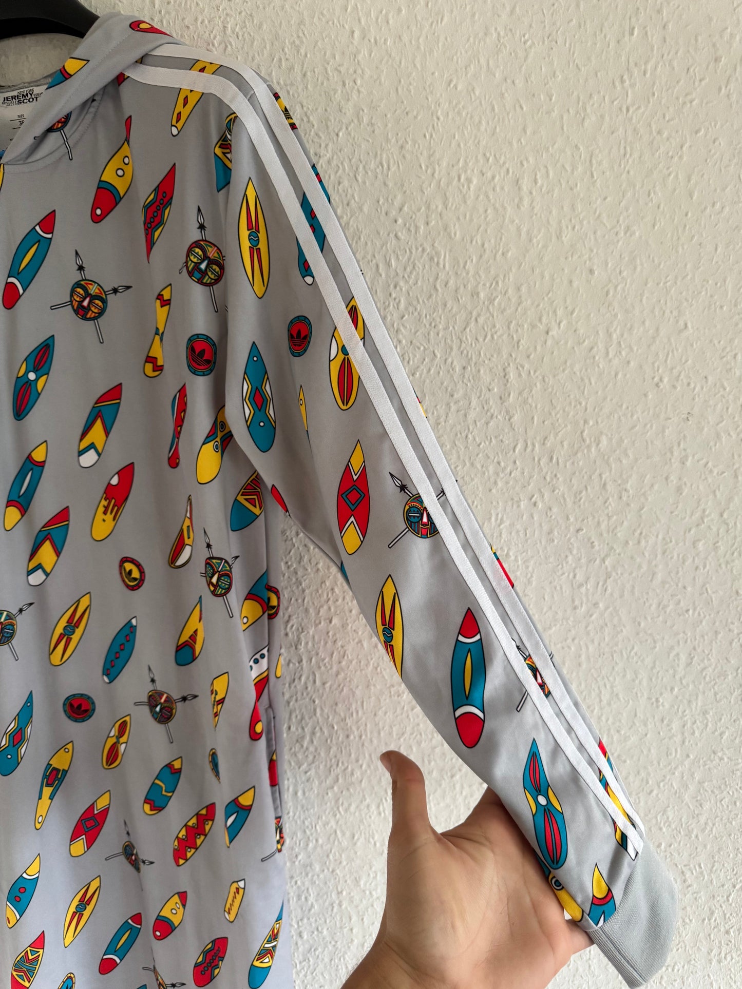 Adidas x Jeremy Scott Obyo Africa Print Hooded Dress