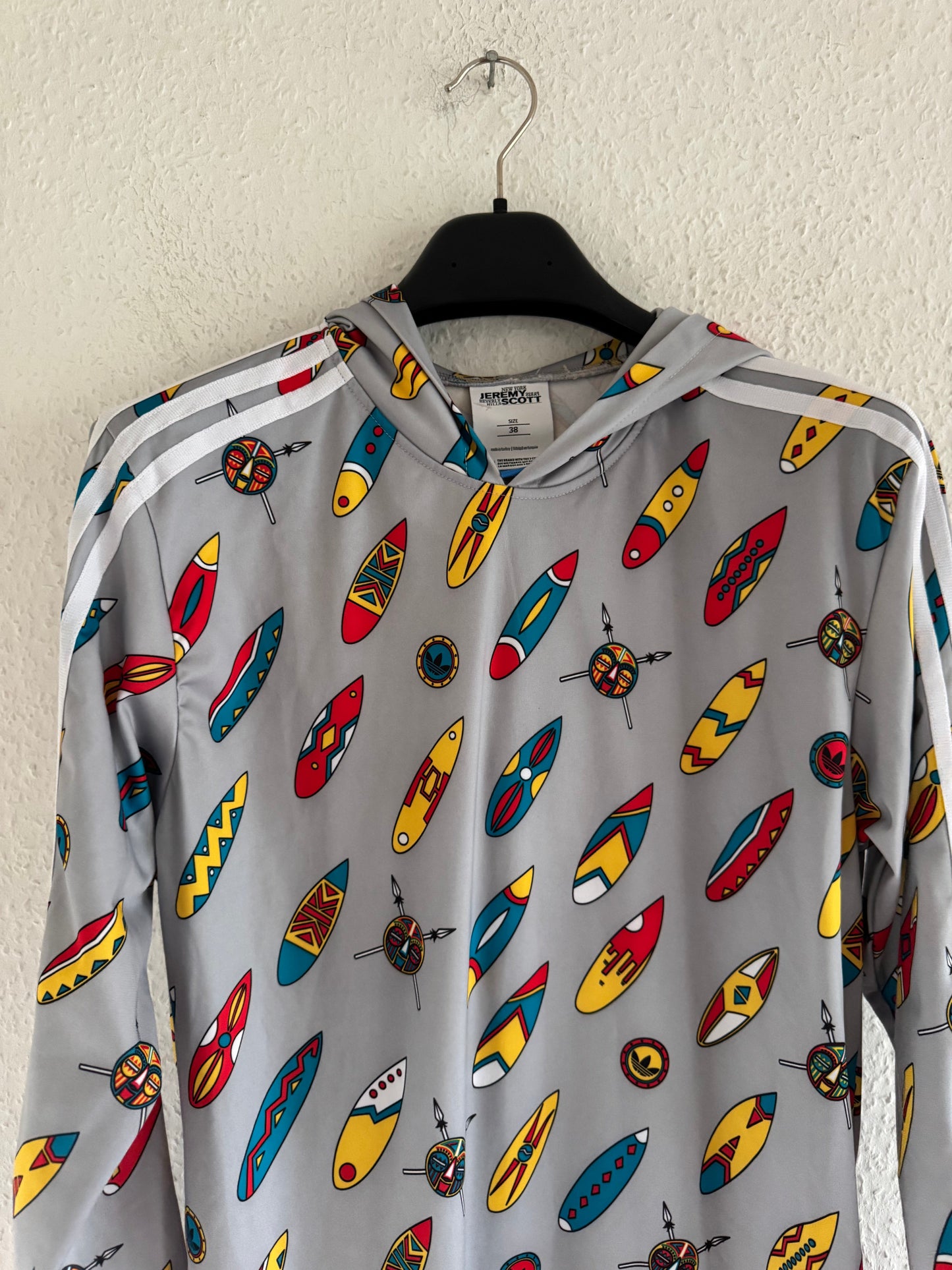 Adidas x Jeremy Scott Obyo Africa Print Hooded Dress