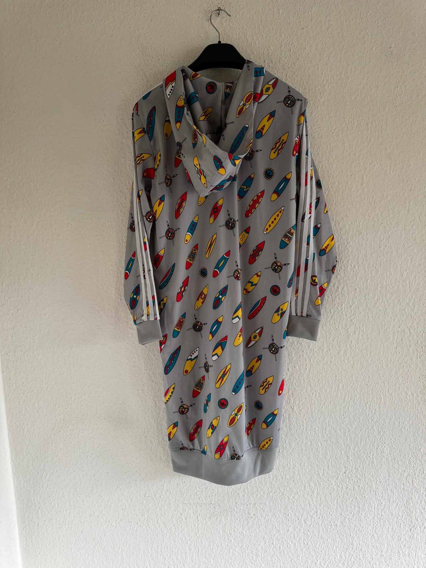 Adidas x Jeremy Scott Obyo Africa Print Hooded Dress