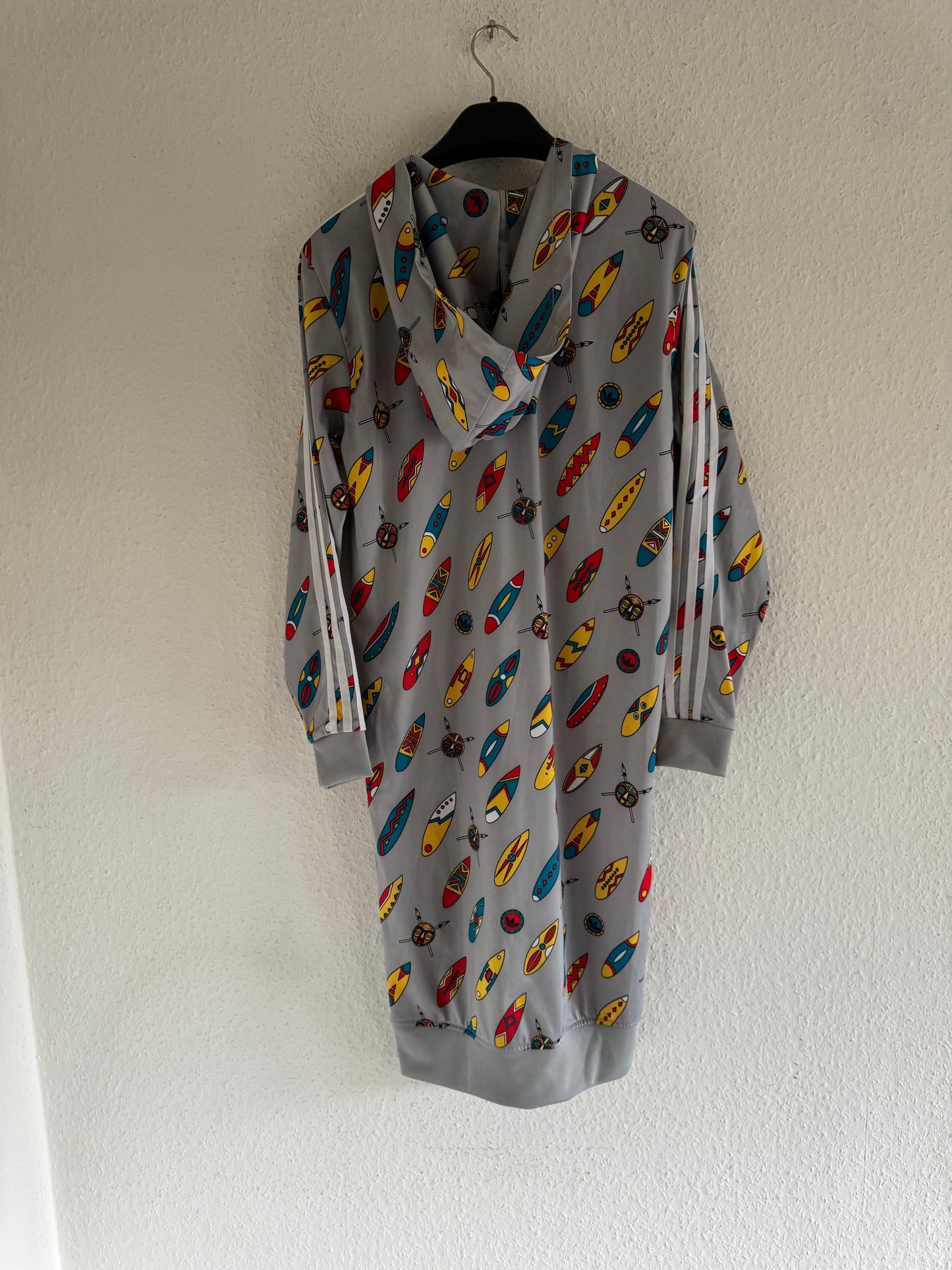 Adidas x Jeremy Scott Obyo Africa Print Hooded Dress