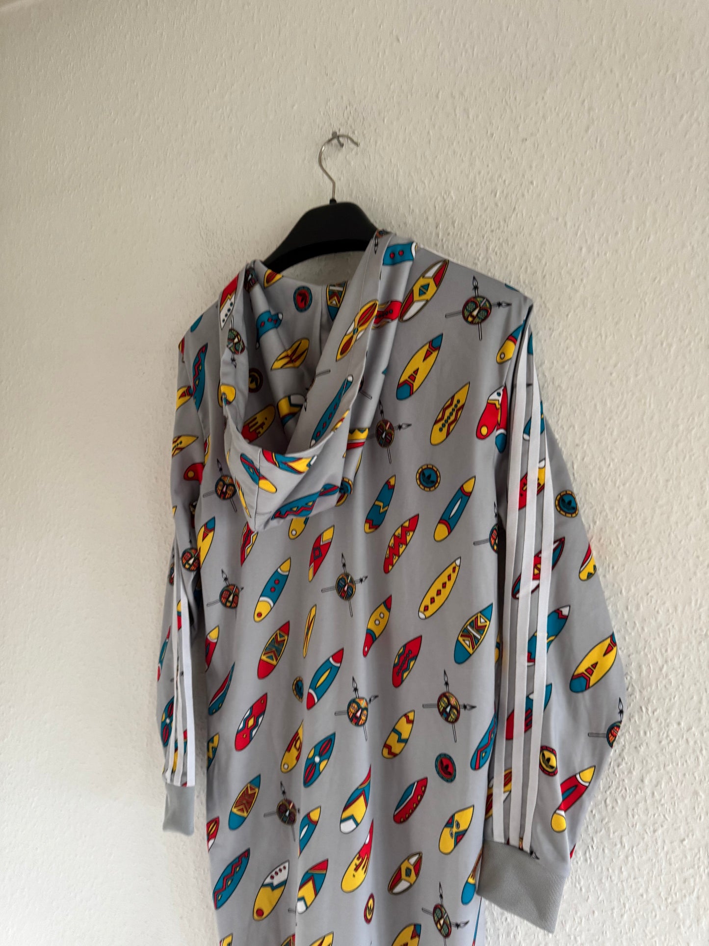 Adidas x Jeremy Scott Obyo Africa Print Hooded Dress