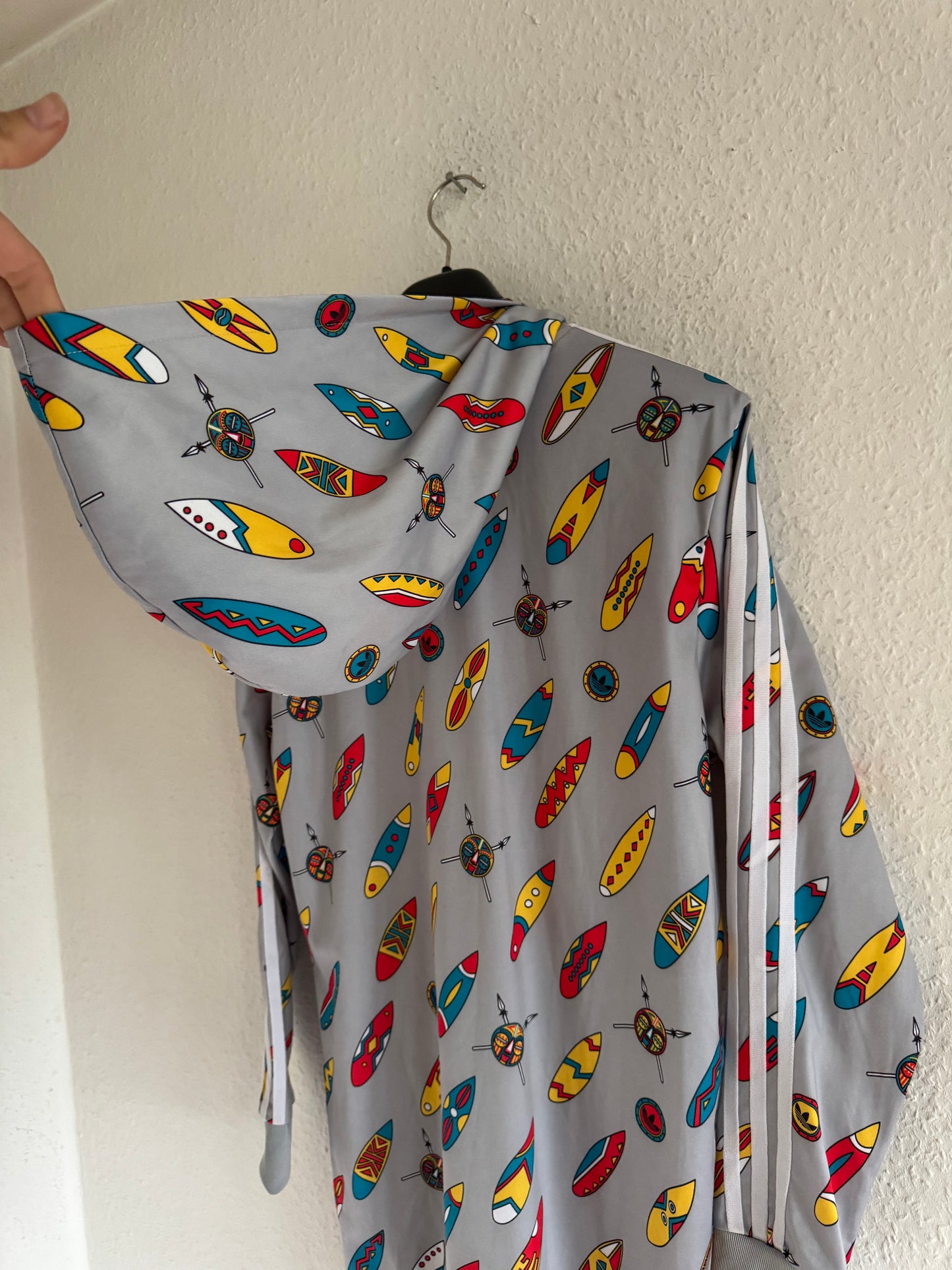 Adidas x Jeremy Scott Obyo Africa Print Hooded Dress