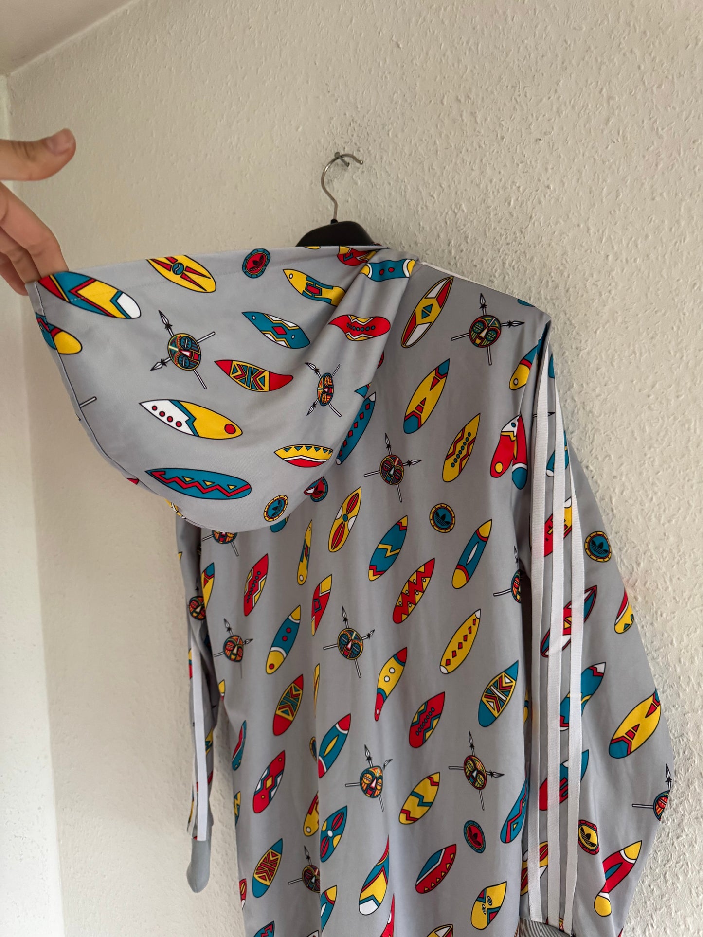 Adidas x Jeremy Scott Obyo Africa Print Hooded Dress