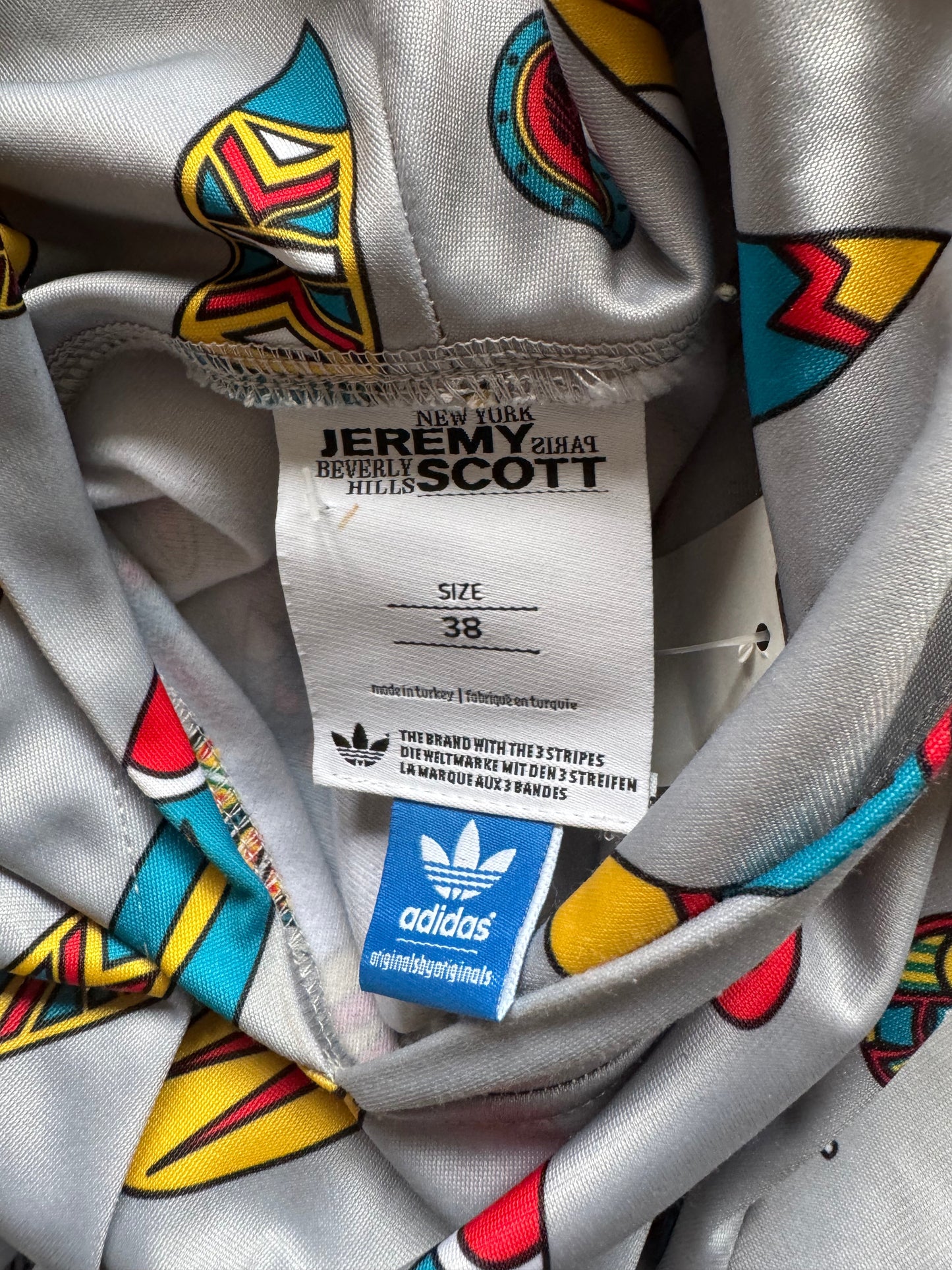 Adidas x Jeremy Scott Obyo Africa Print Hooded Dress
