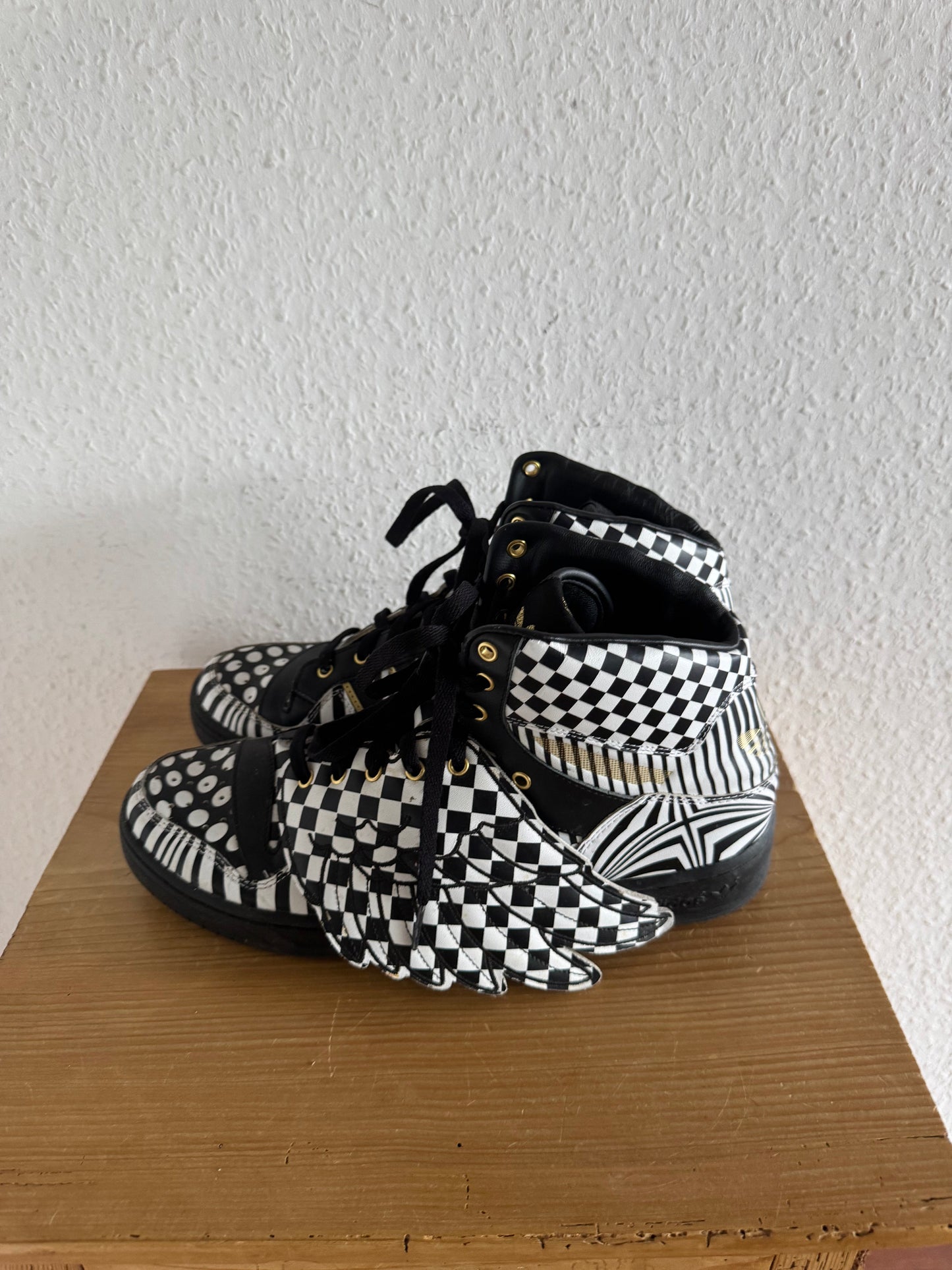 Adidas x Jeremy Scott Wings 1.0 OPART Checkerboard Black White