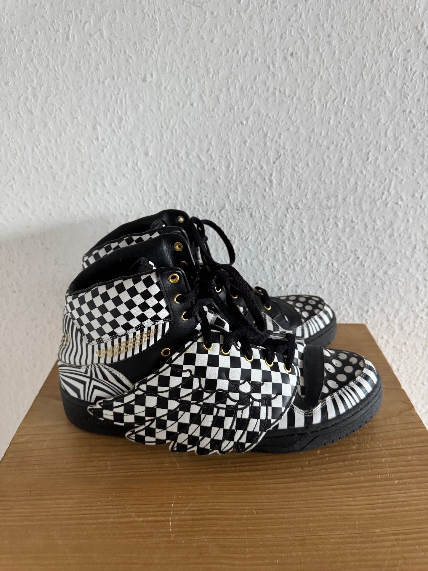 Adidas x Jeremy Scott Wings 1.0 OPART Checkerboard Black White