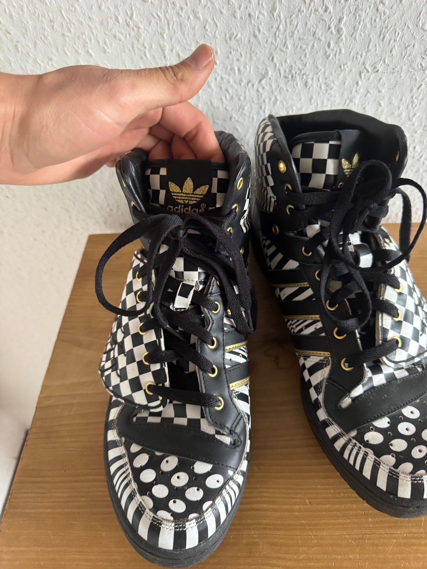 Adidas x Jeremy Scott Wings 1.0 OPART Checkerboard Black White