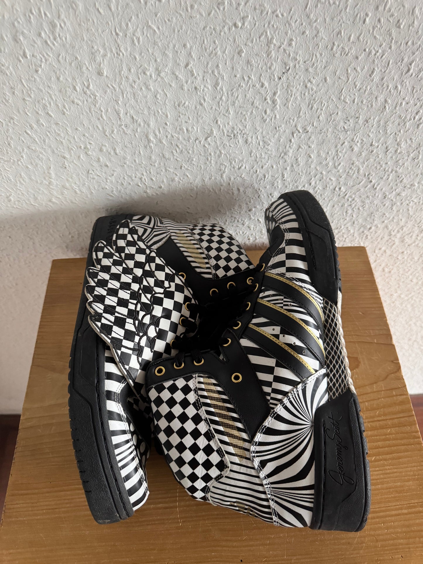 Adidas x Jeremy Scott Wings 1.0 OPART Checkerboard Black White