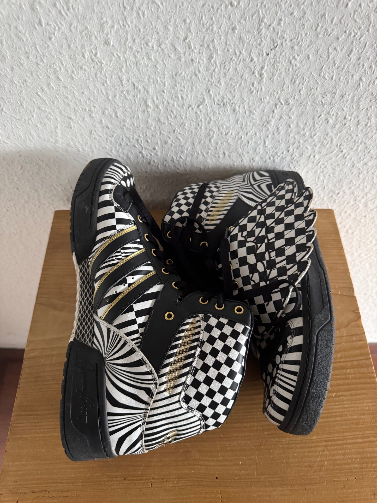 Adidas x Jeremy Scott Wings 1.0 OPART Checkerboard Black White