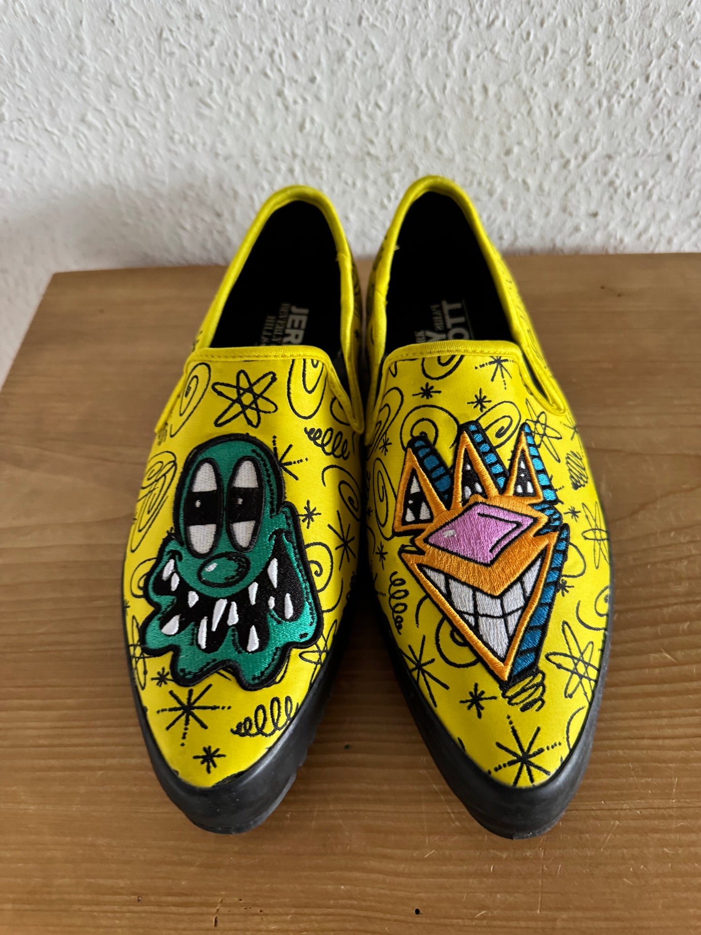 Adidas x Jeremy Scott Art Print Yellow Slip-On