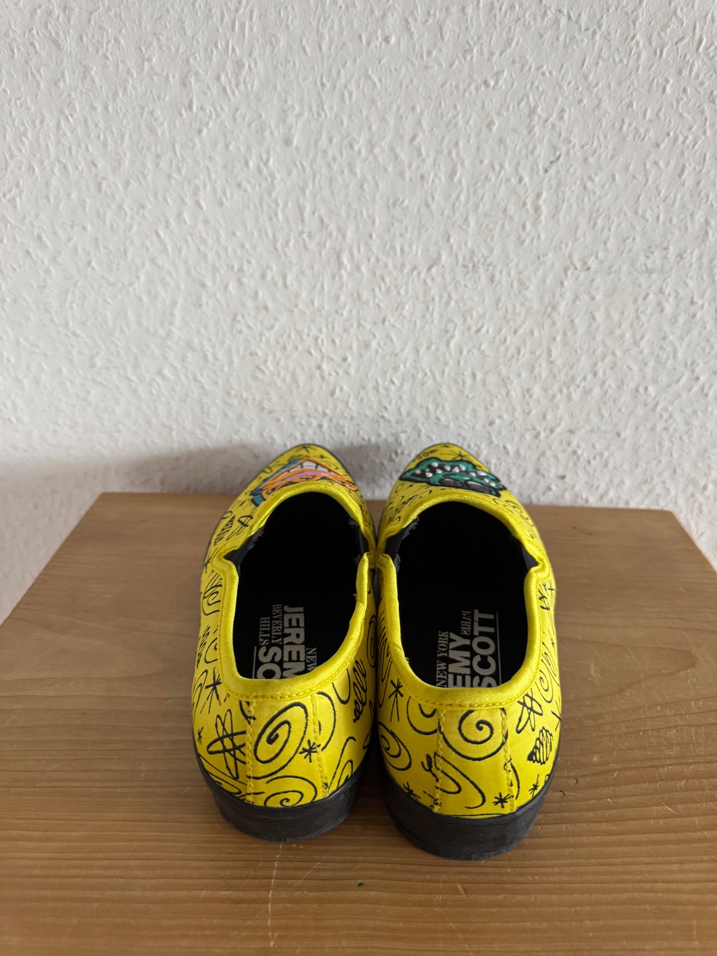 Adidas x Jeremy Scott Art Print Yellow Slip-On