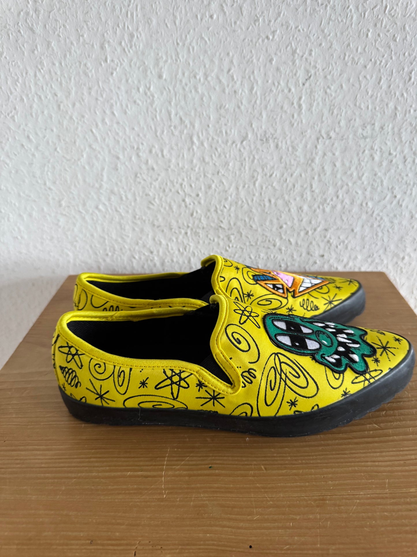 Adidas x Jeremy Scott Art Print Yellow Slip-On