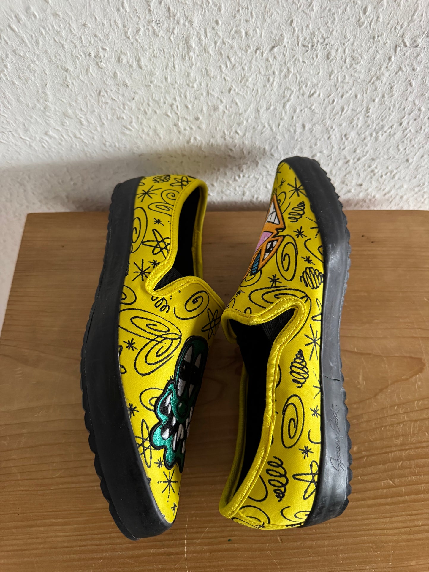 Adidas x Jeremy Scott Art Print Yellow Slip-On