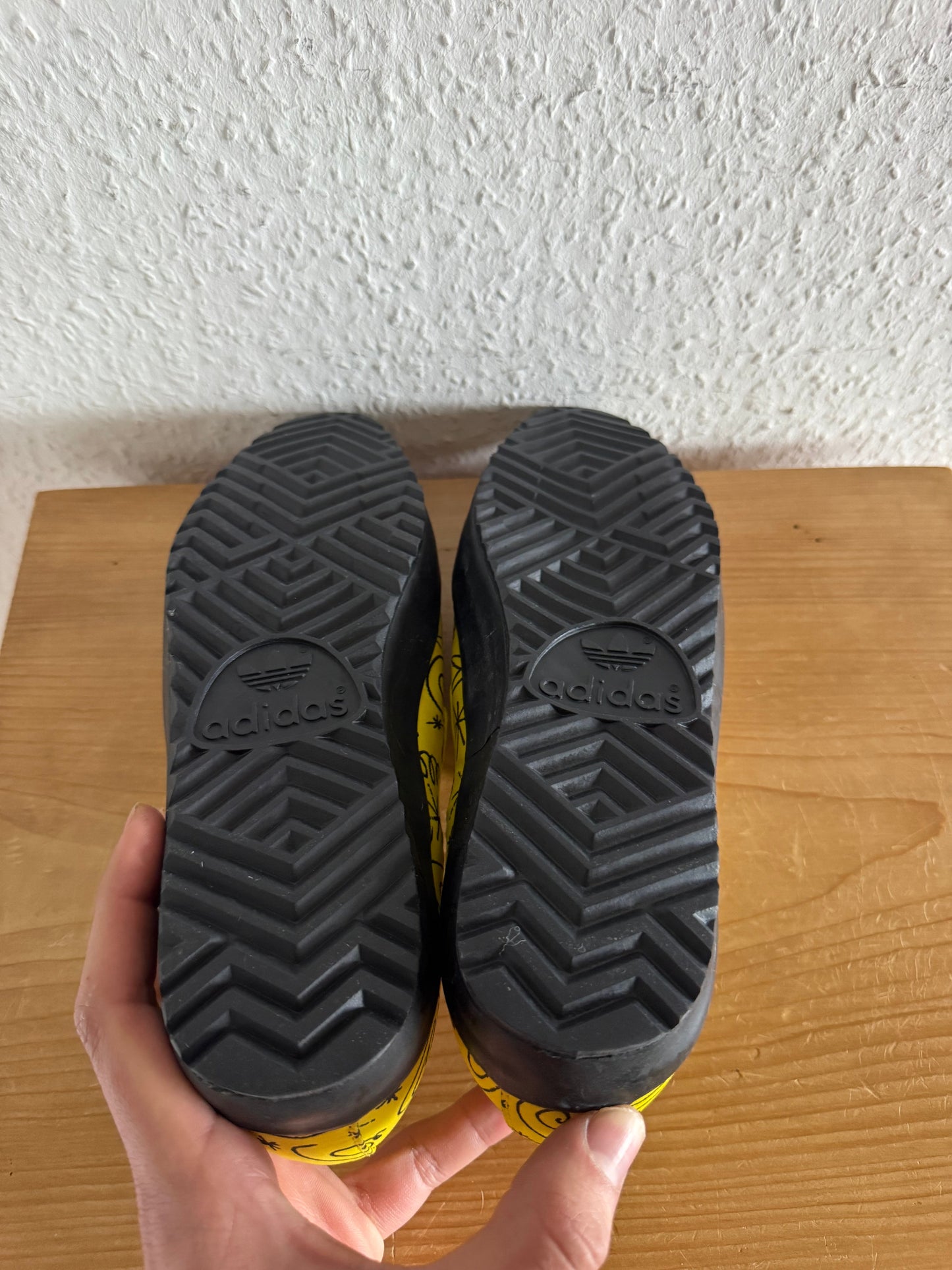 Adidas x Jeremy Scott Art Print Yellow Slip-On