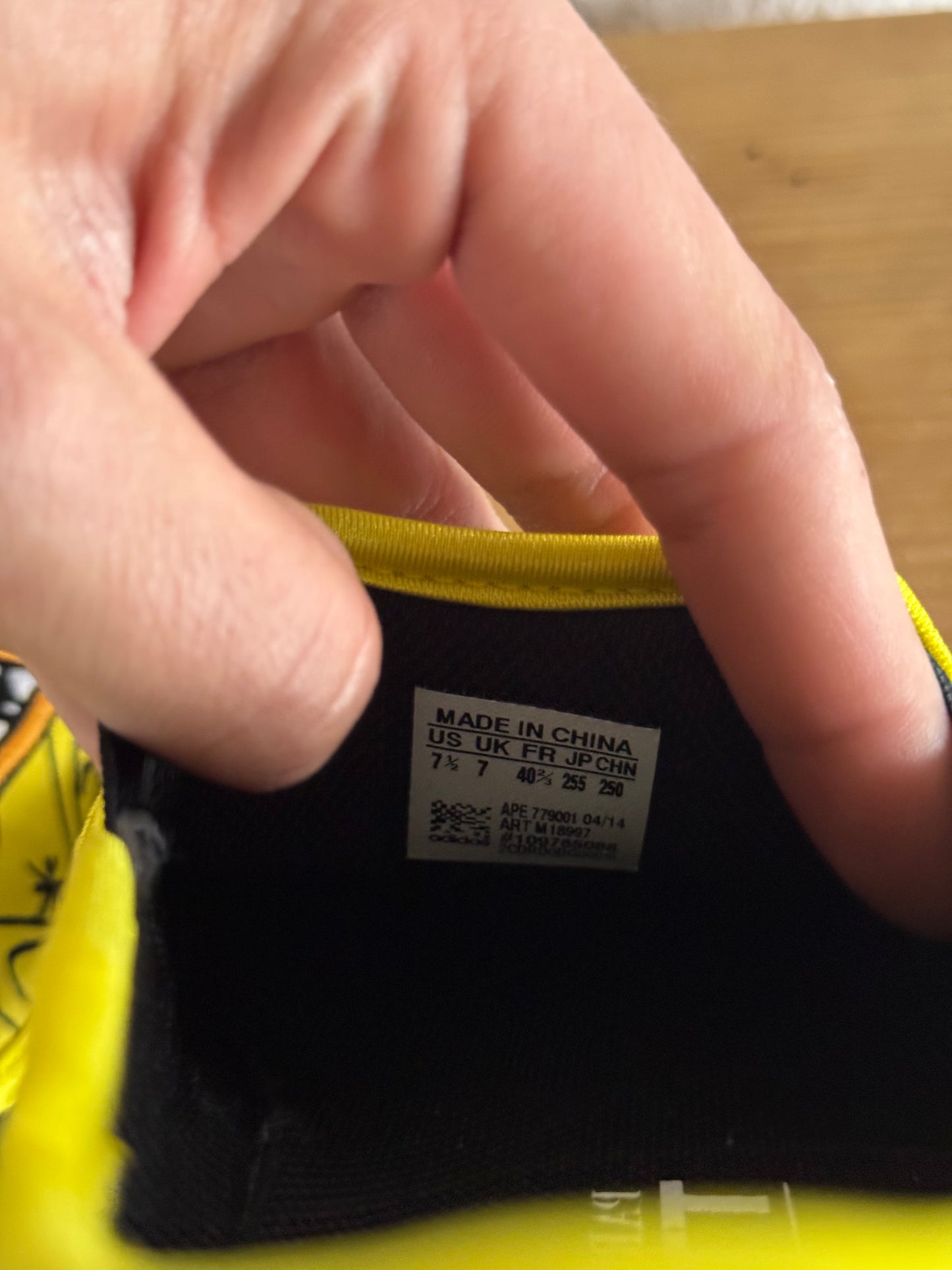 Adidas x Jeremy Scott Art Print Yellow Slip-On