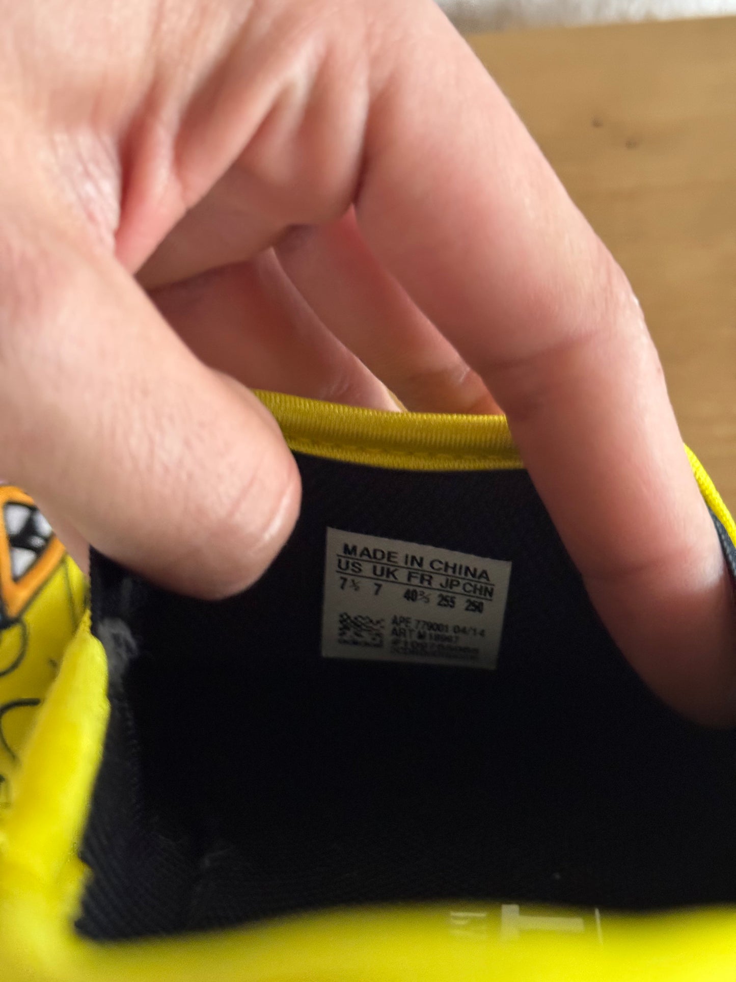 Adidas x Jeremy Scott Art Print Yellow Slip-On