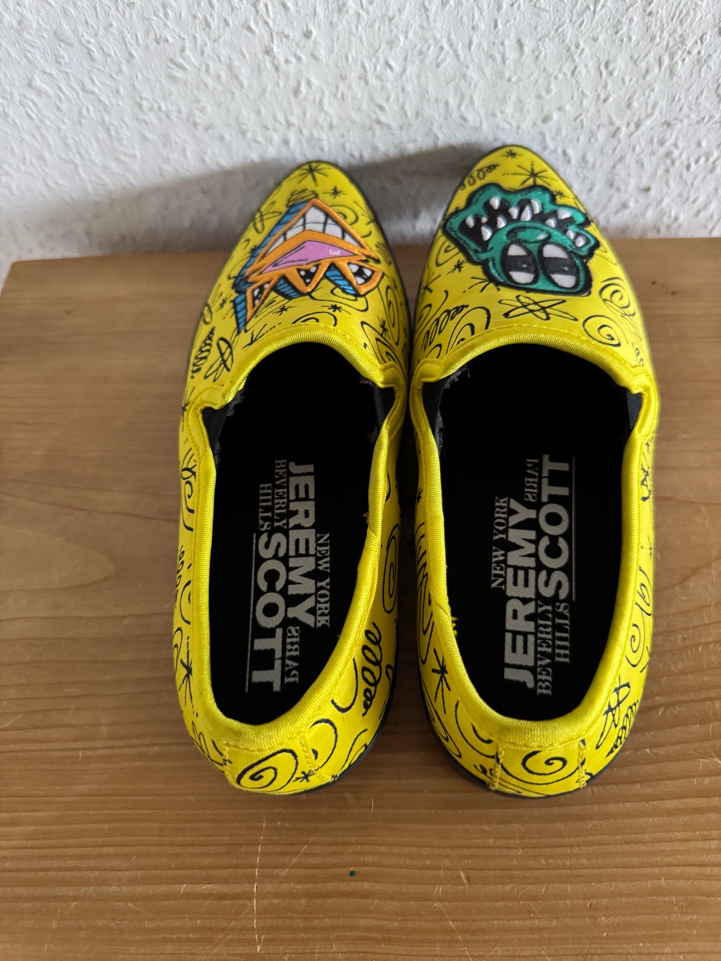 Adidas x Jeremy Scott Art Print Yellow Slip-On