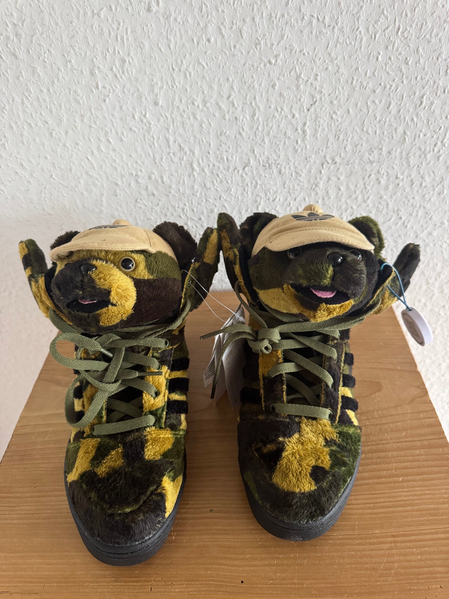 Adidas x Jeremy Scott Camo Teddy Bear Sneakers