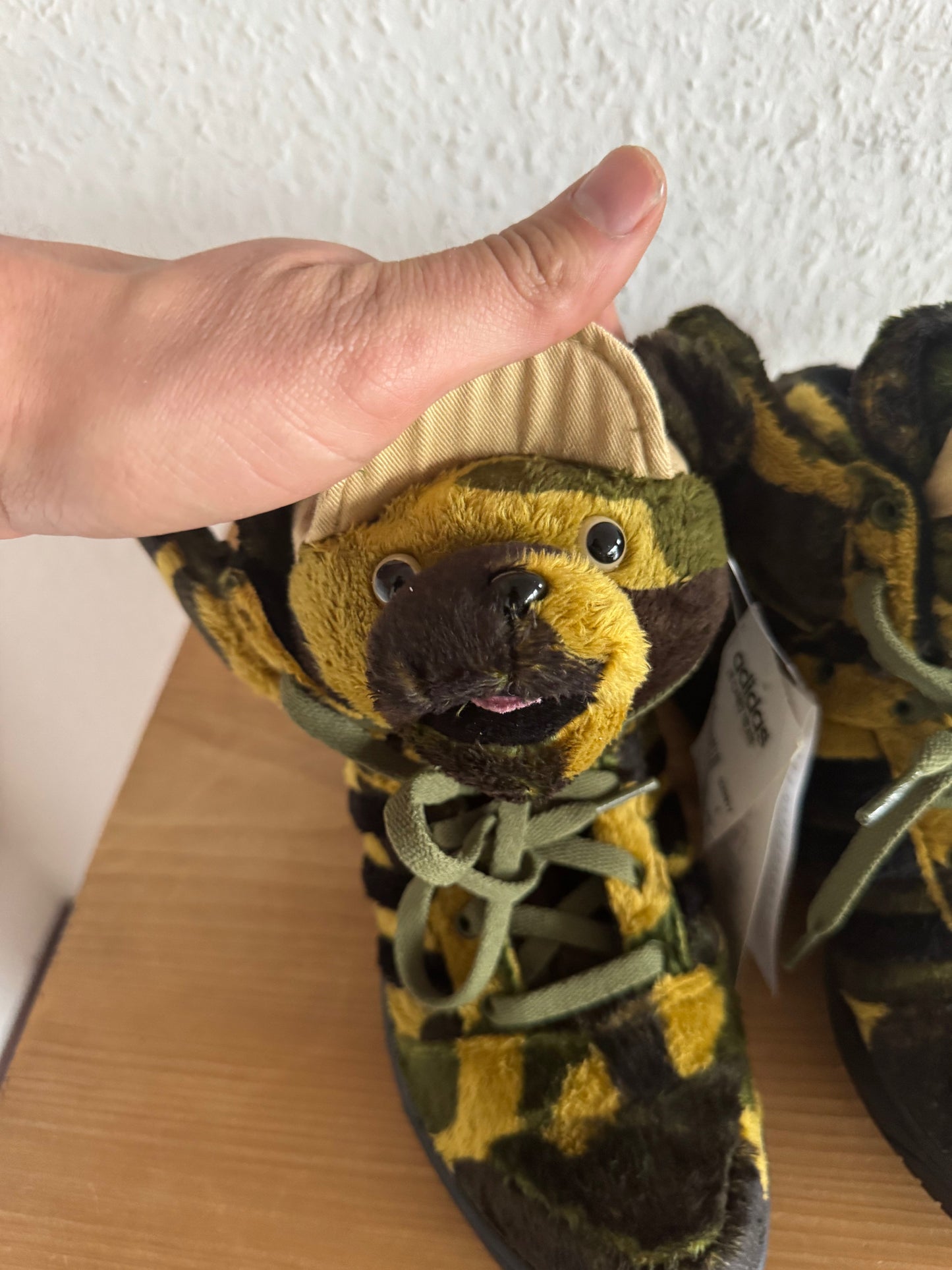 Adidas x Jeremy Scott Camo Teddy Bear Sneakers